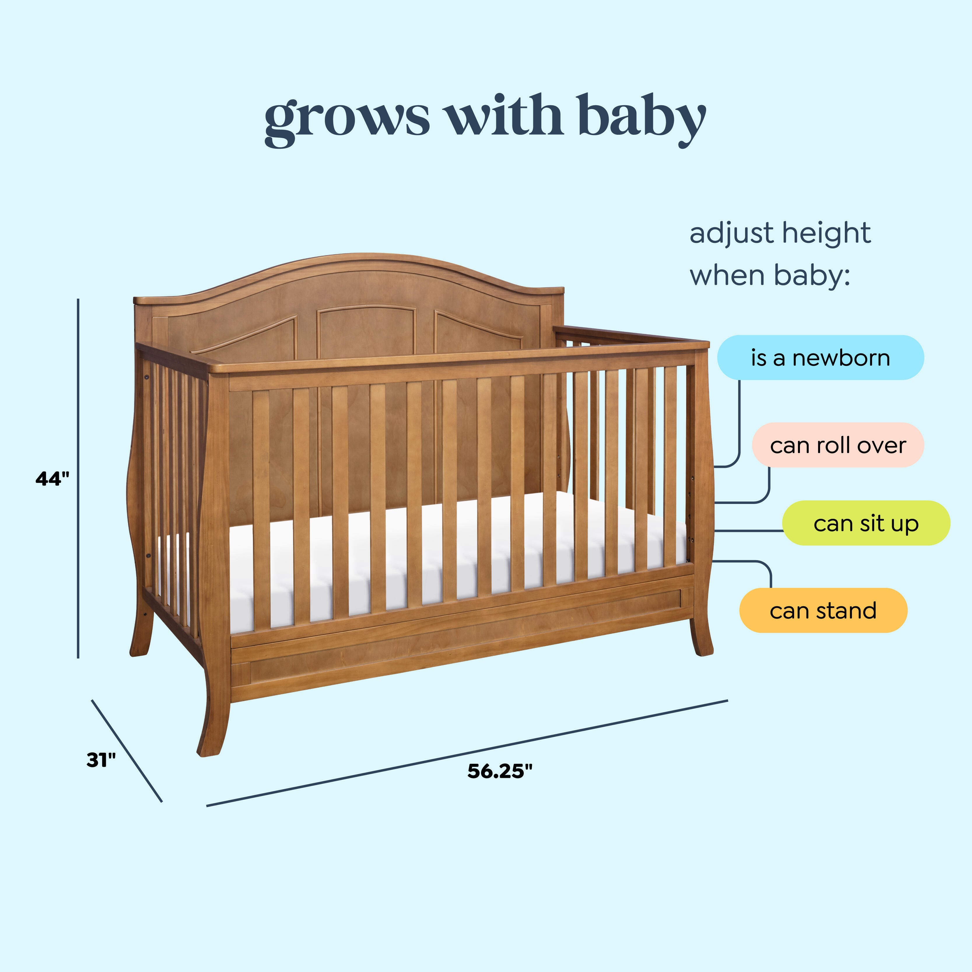 daVinci Emmett 4-in-1 Convertible Crib, , large