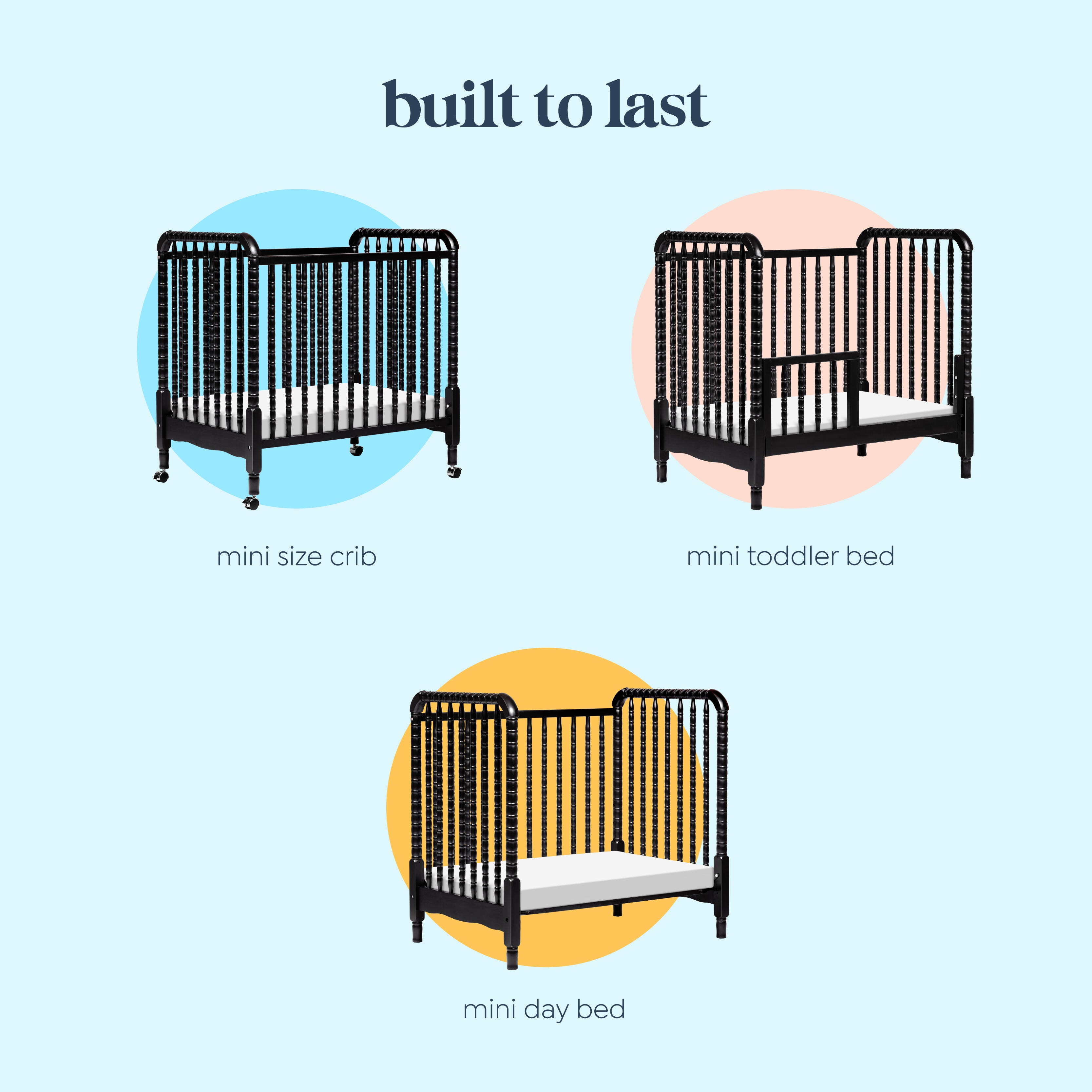 daVinci Jenny Lind 3-in-1 Convertible Crib, Ebony, large