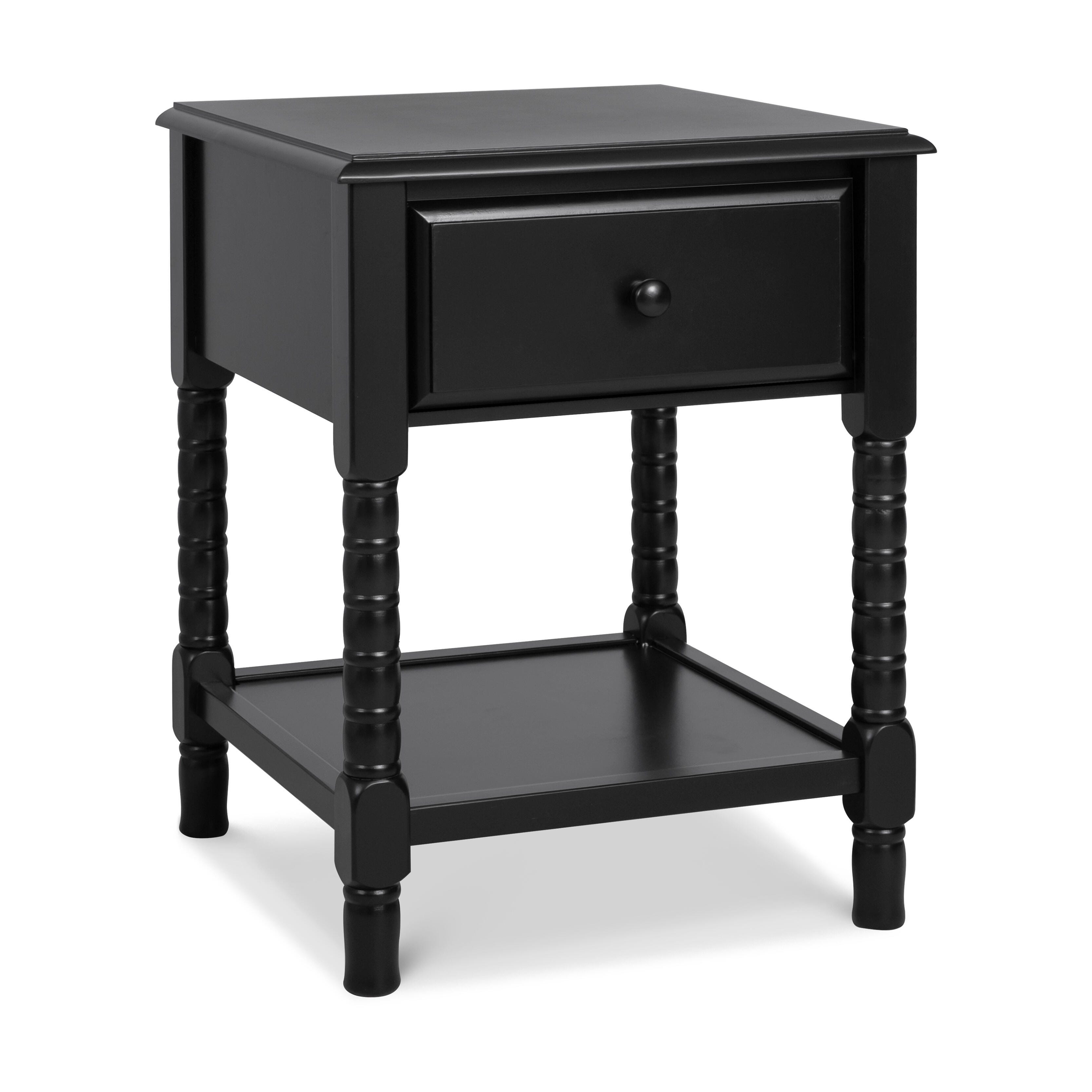 daVinci Jenny Lind 18" 1 Drawer Nightstand, Ebony, large
