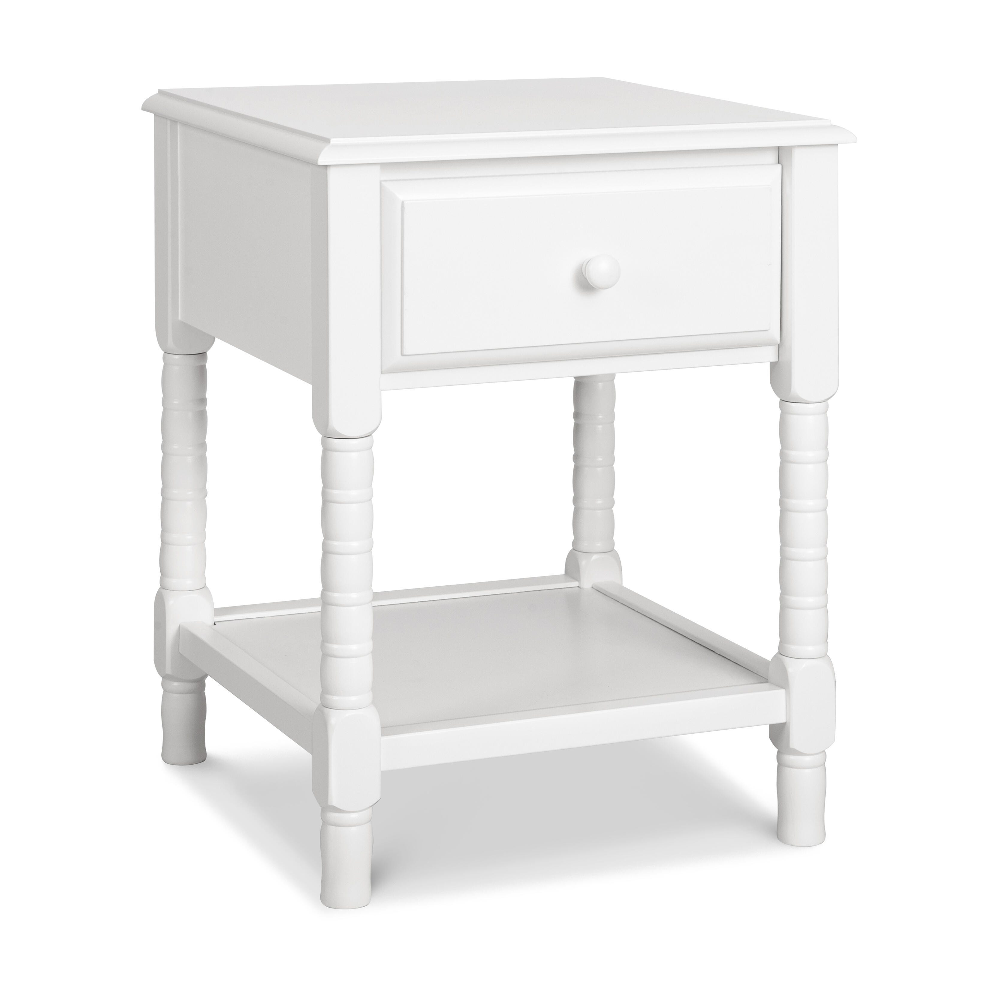 daVinci Jenny Lind 18" 1 Drawer Nightstand, White, large
