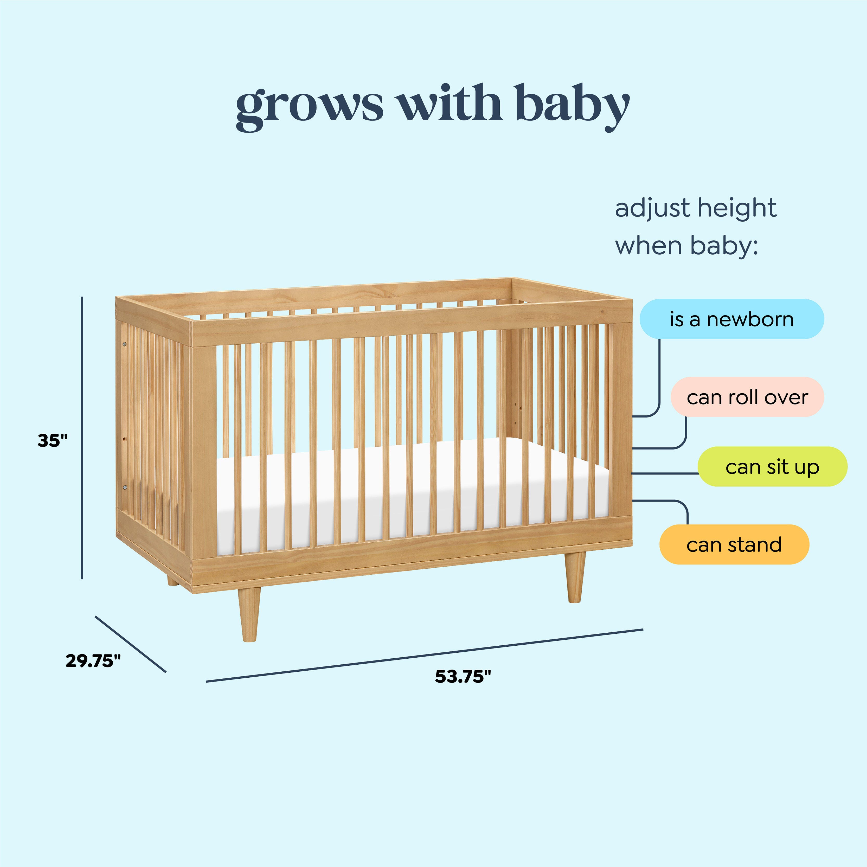 ルーリン・ベイビー daVinci Marley 3-in-1 Convertible Crib | Ashley