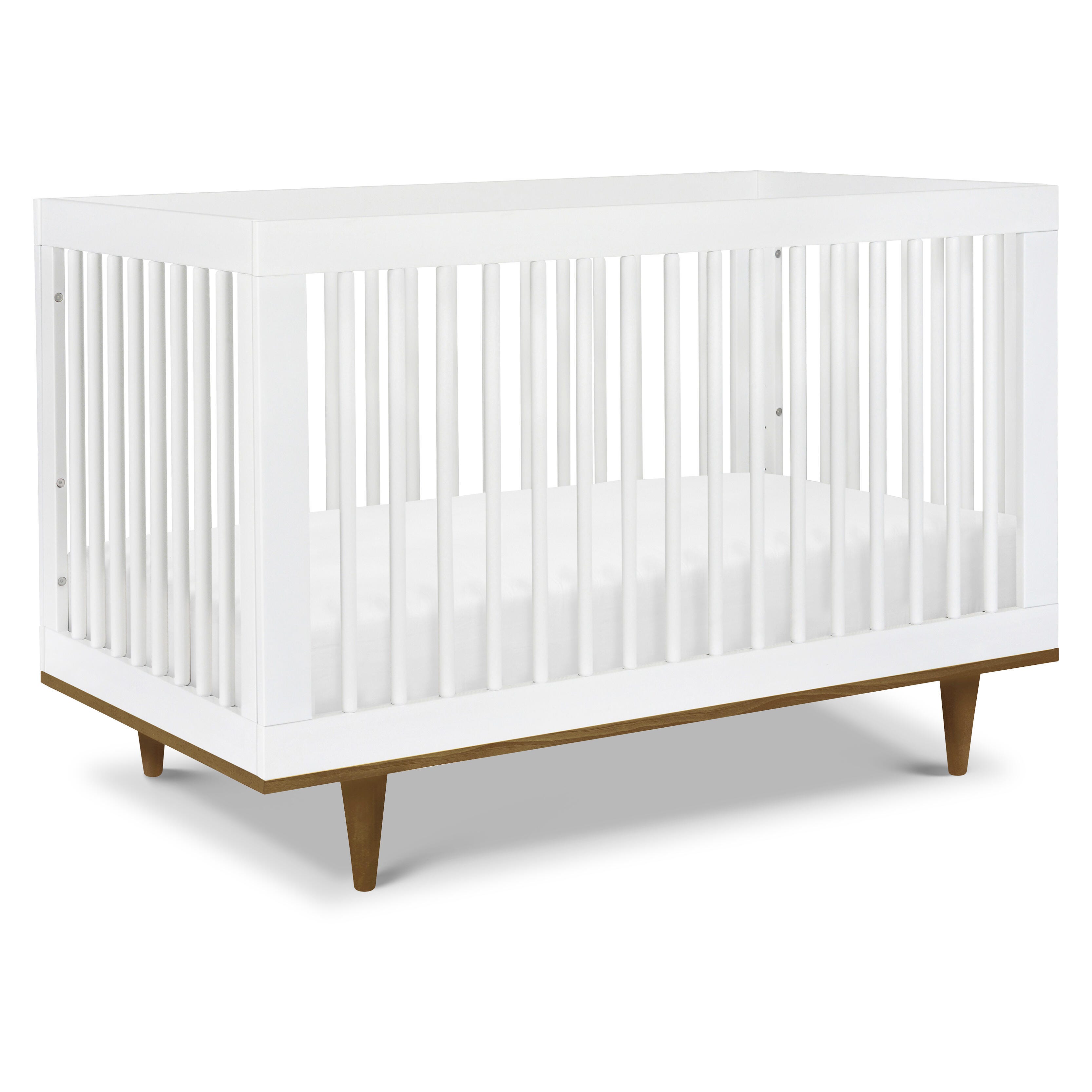 daVinci Marley 3-in-1 Convertible Crib, White/Walnut, large