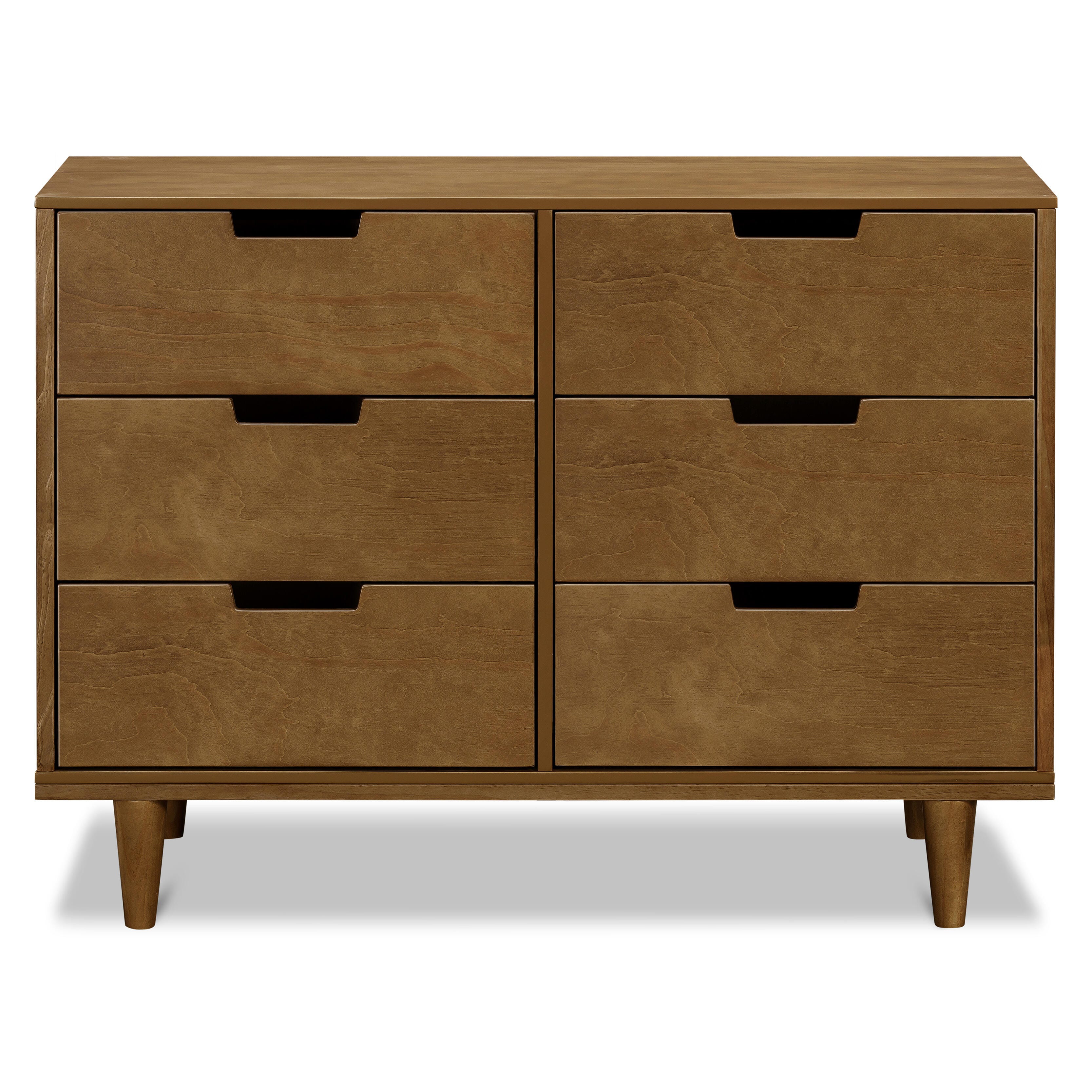 daVinci Marley 19" 6 Drawer Dresser, Walnut, large