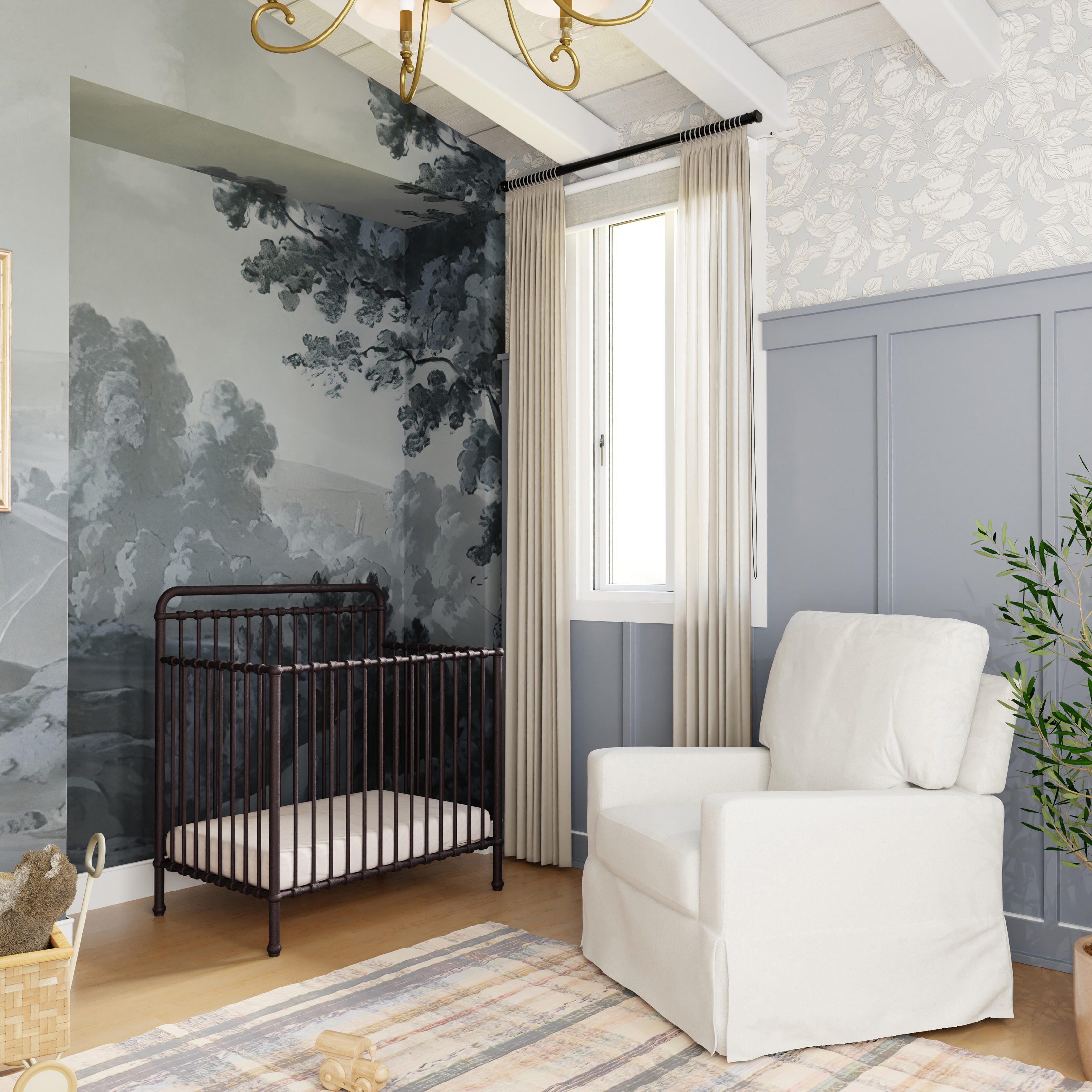Namesake Winston 4-in-1 Convertible Crib, Vintage Iron, large