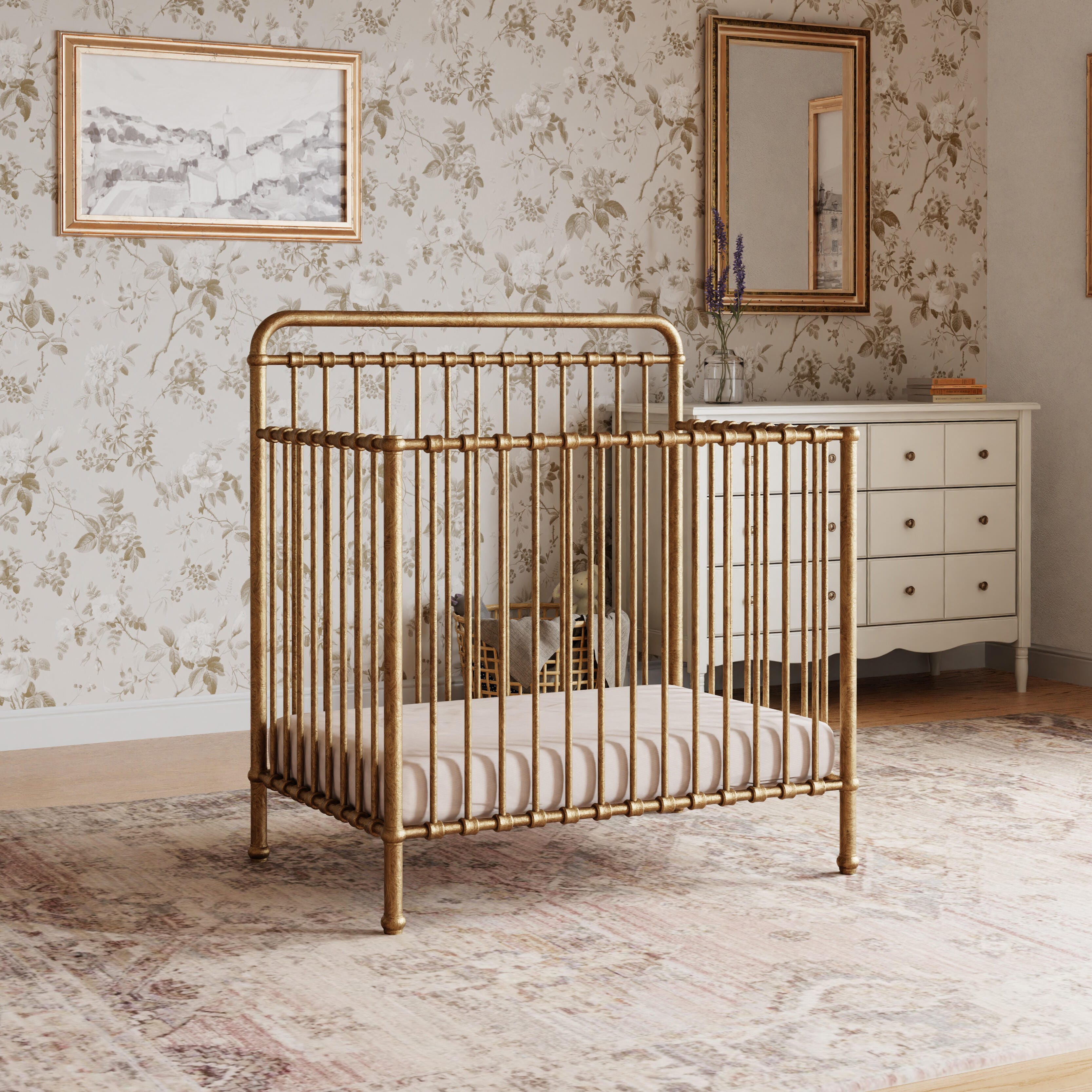 Namesake Winston 4-in-1 Convertible Crib, Vintage Gold, large