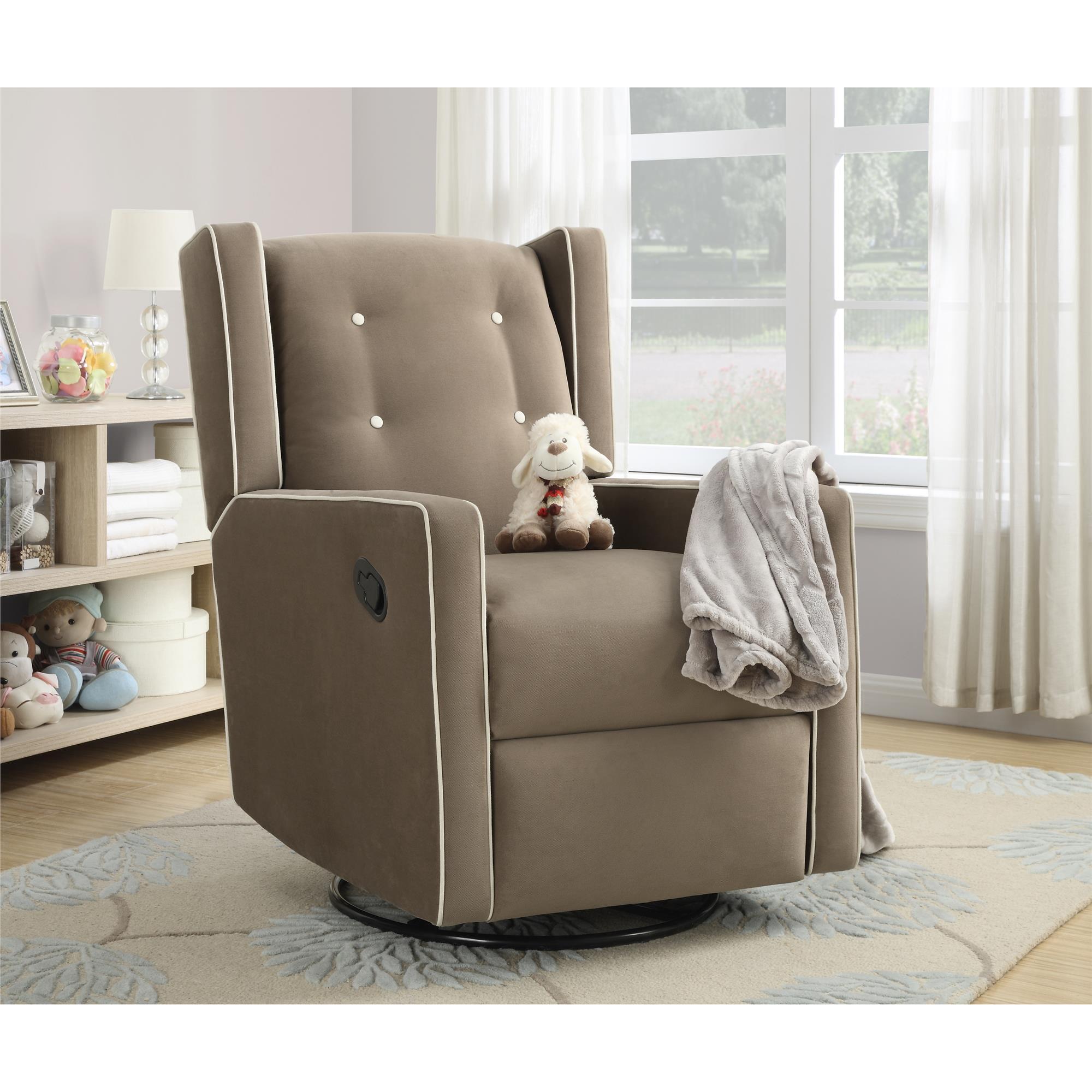 Baby Relax Mikayla Glider Chair, Taupe, large