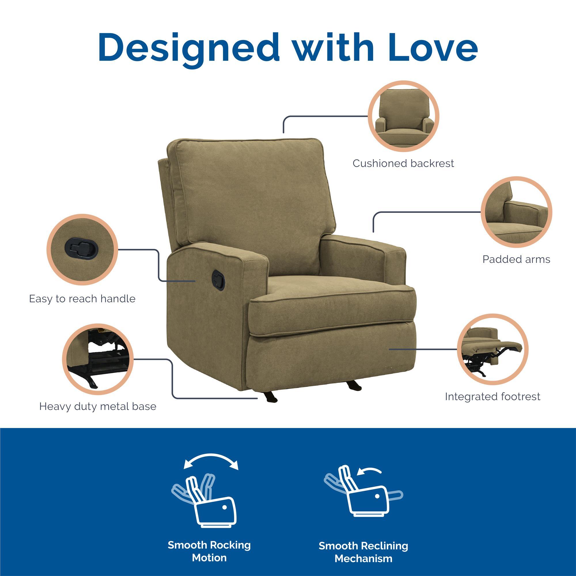 Baby Relax Salma Glider Recliner, Green, large