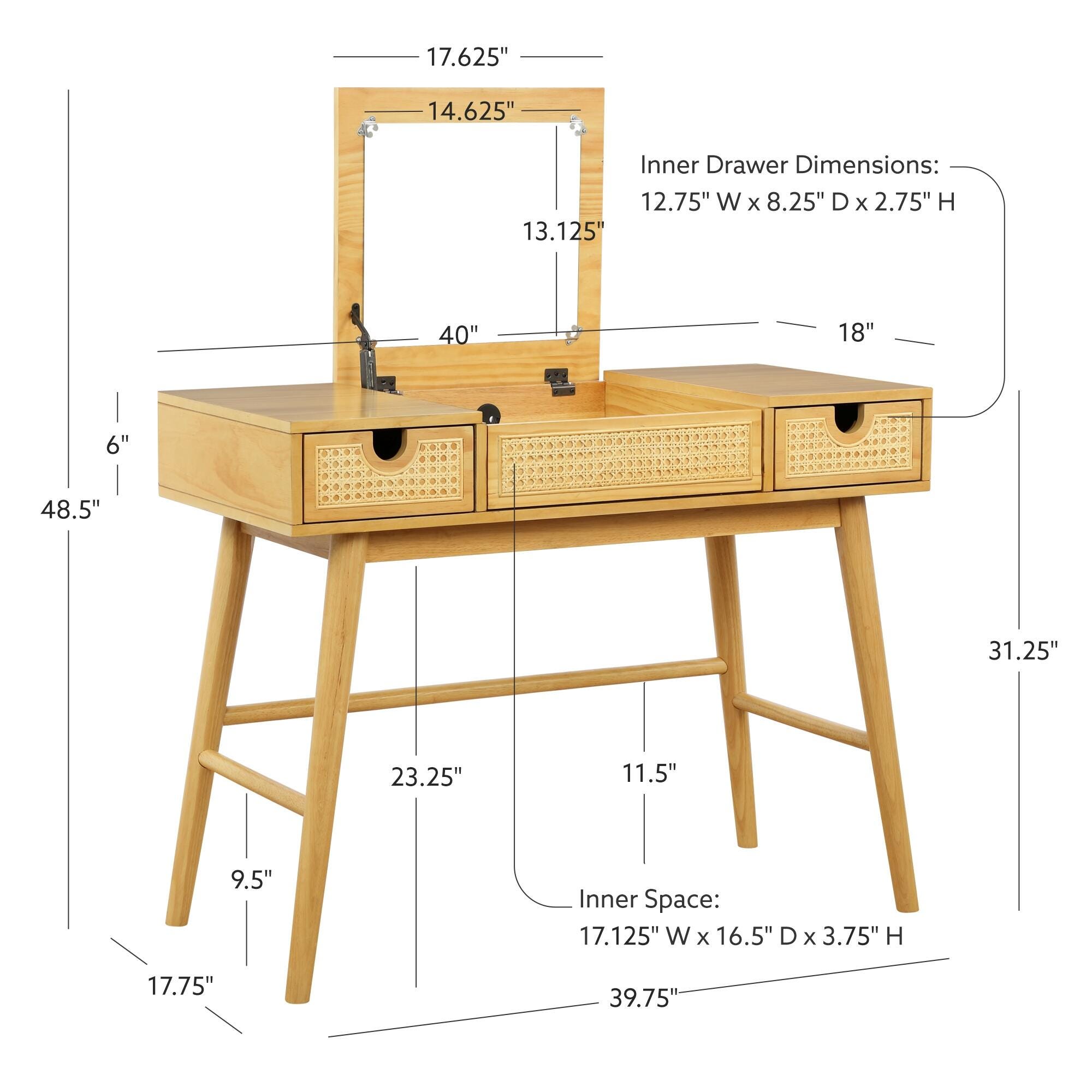 Linon Carson Vanity, , large