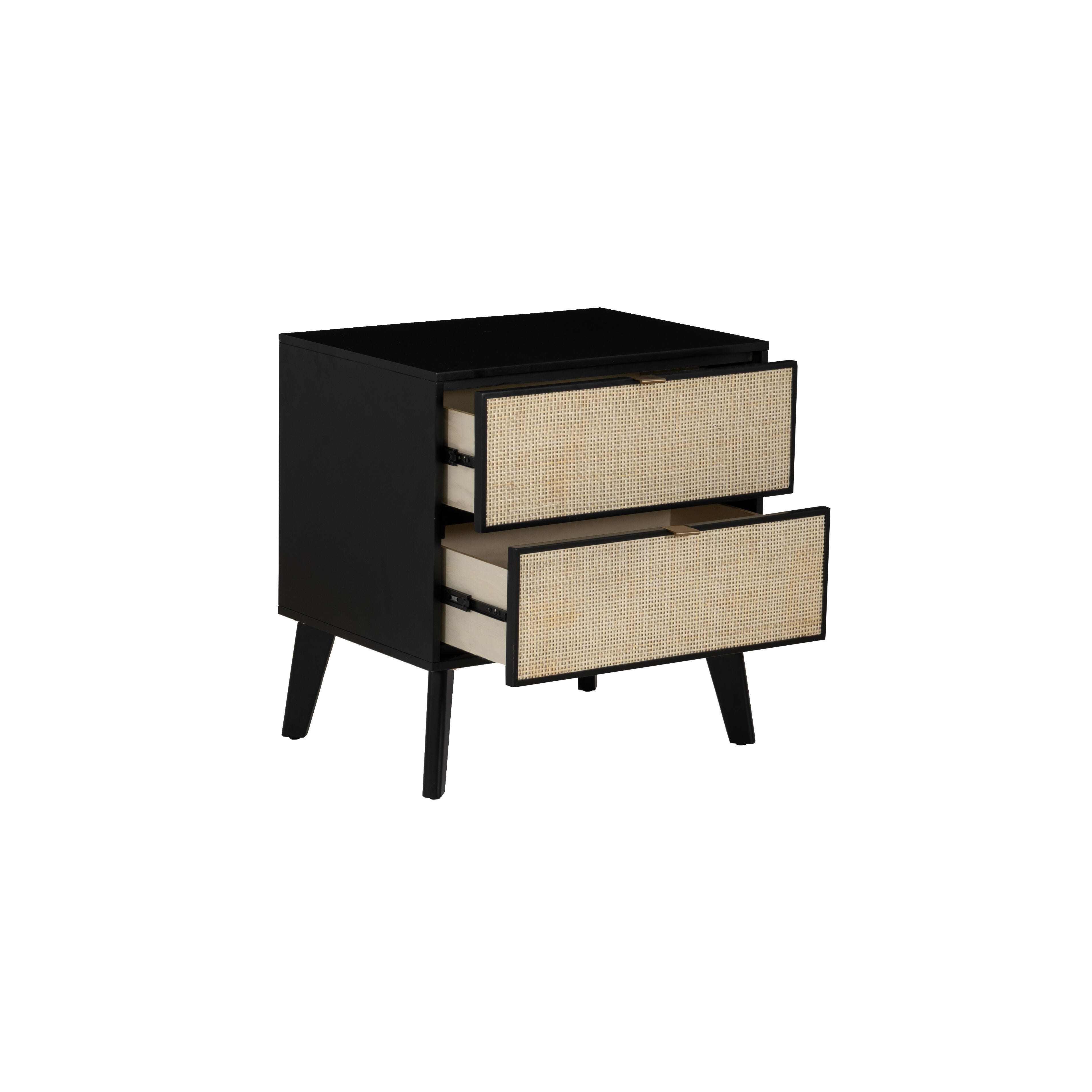 Linon Mila 25" 2 Drawer Nightstand, , large