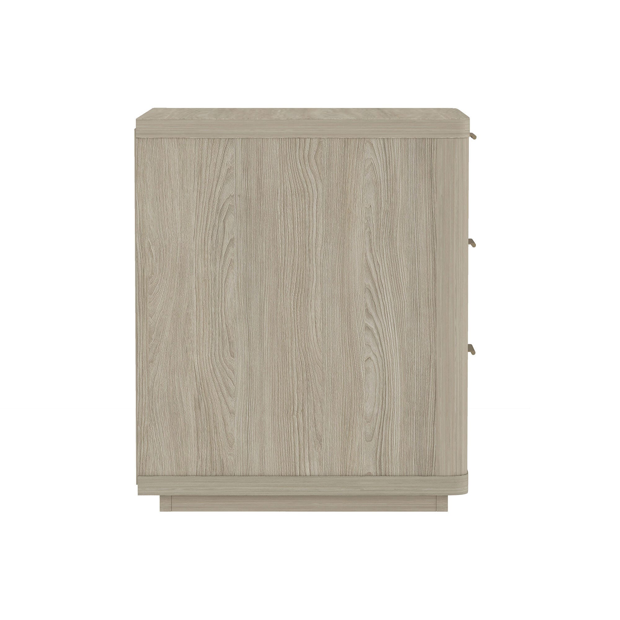 Manhattan Comfort Evelyn 20" 3 Drawer Nightstand, Natural, large