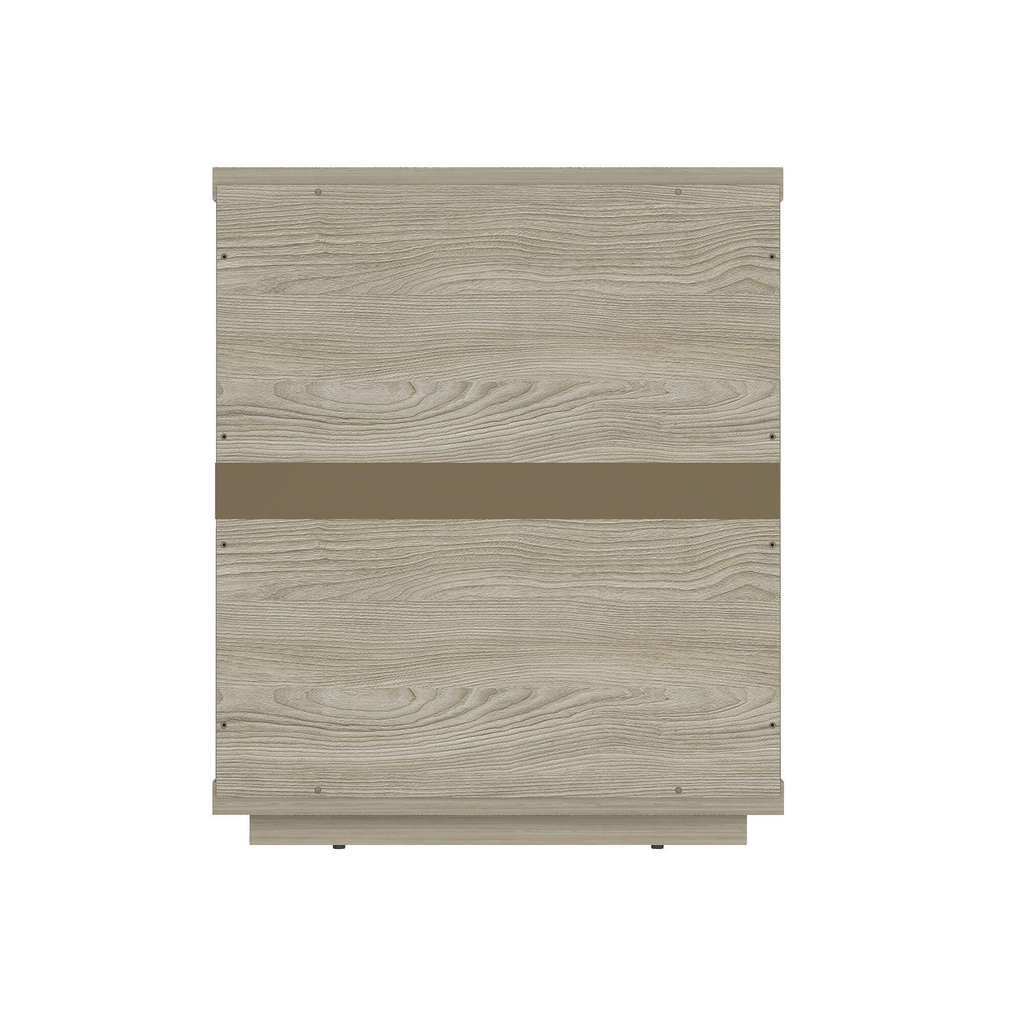 Manhattan Comfort Evelyn 20" 3 Drawer Nightstand, Natural, large