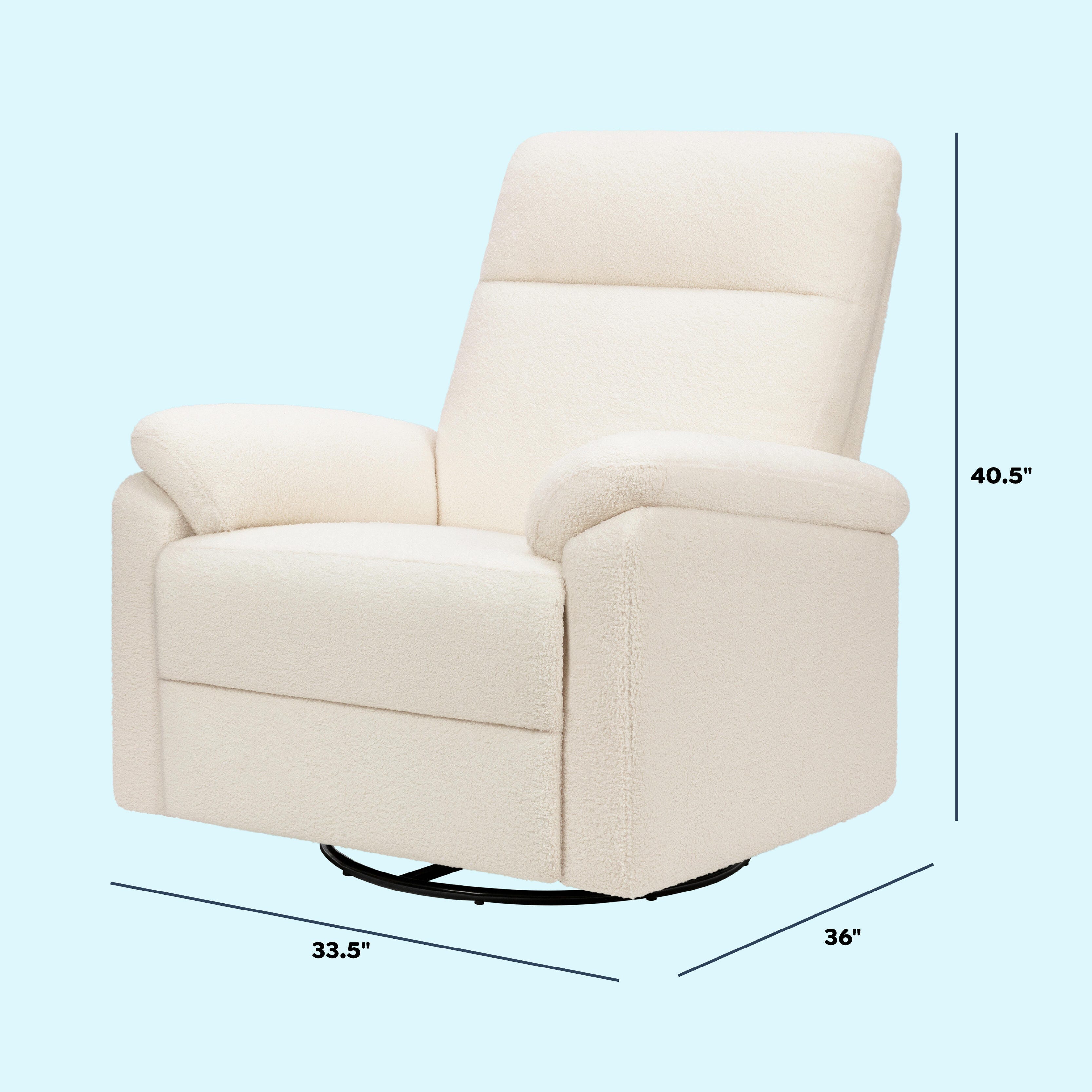 daVinci Suzy Manual Recliner, Cream, large
