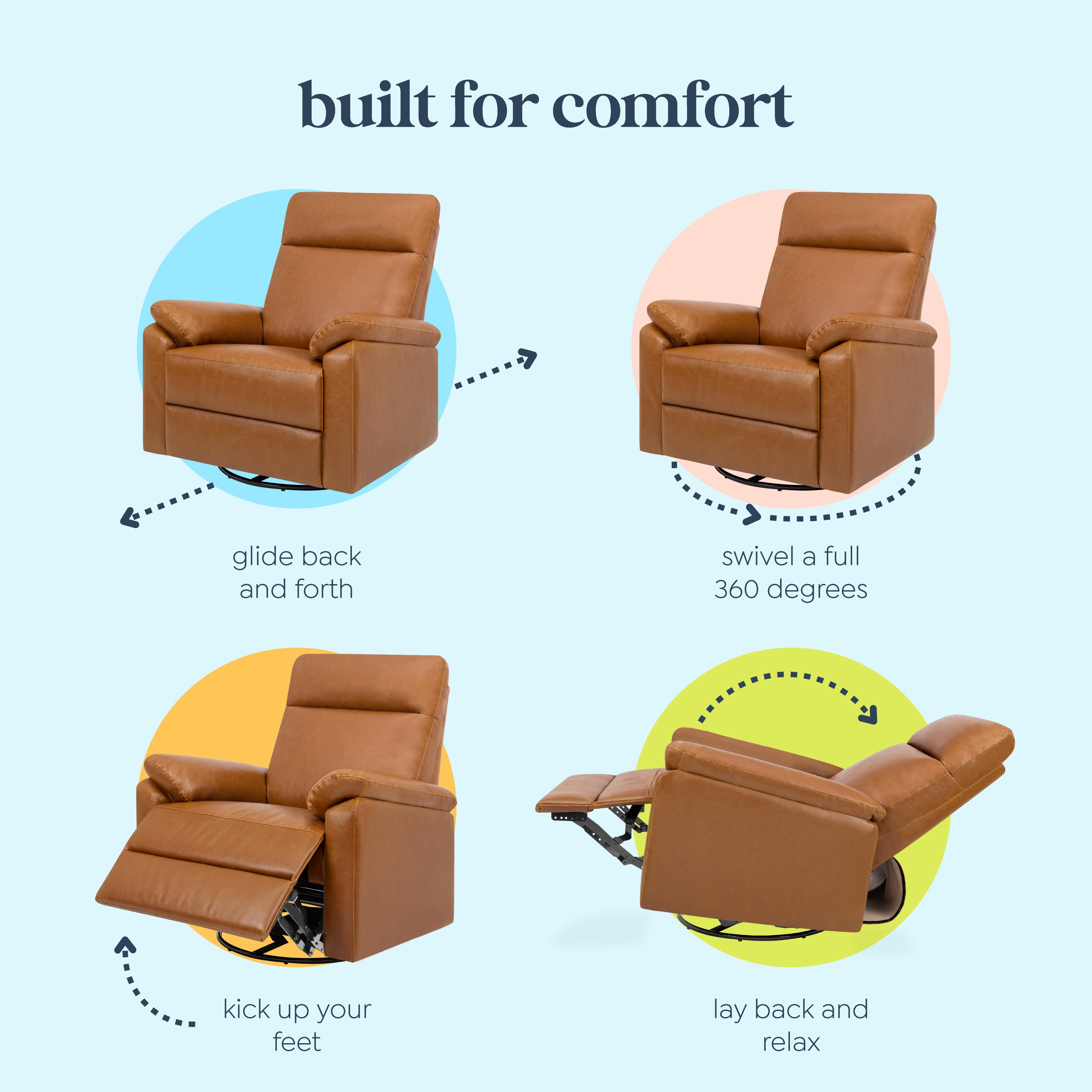 daVinci Suzy Manual Recliner, Brown, large