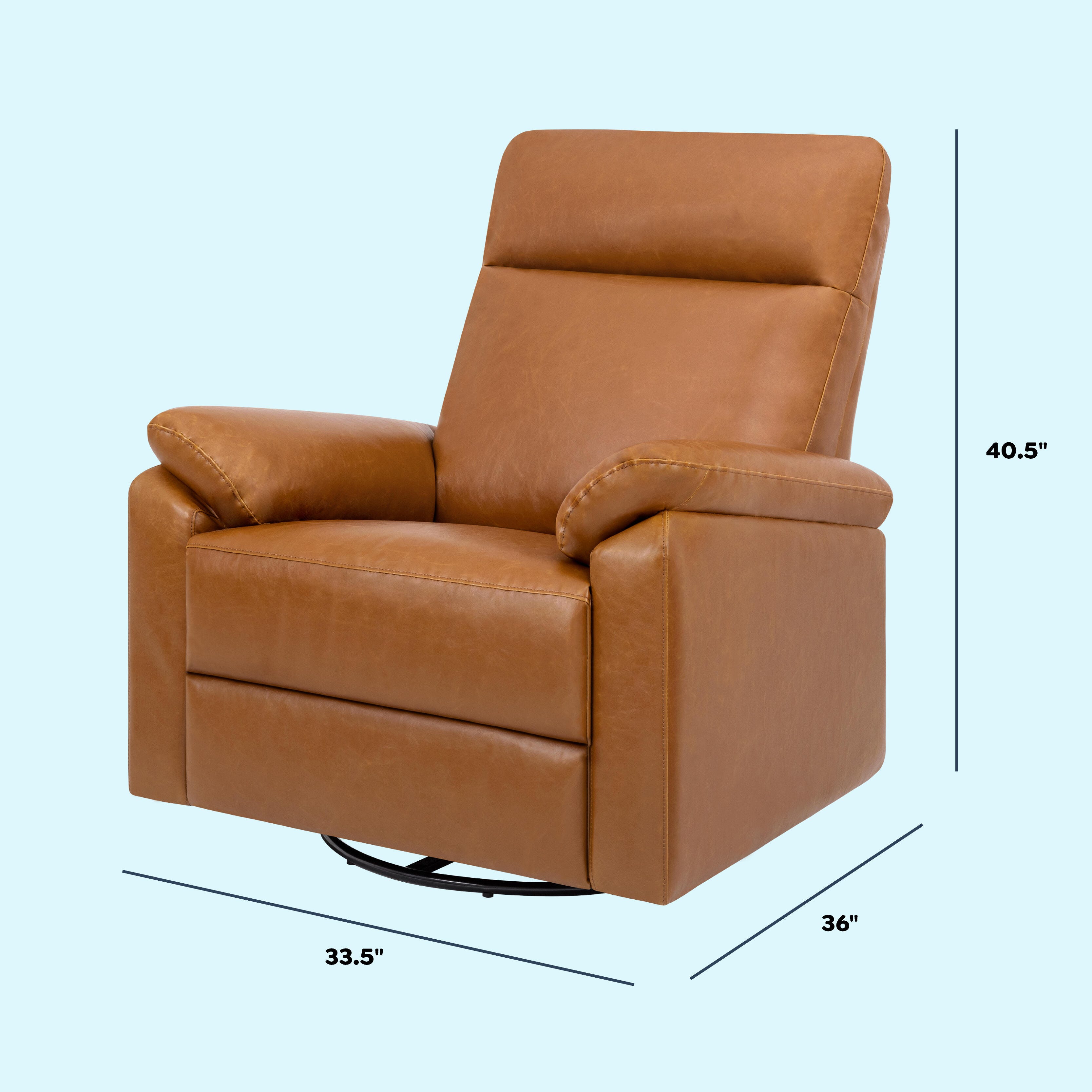 daVinci Suzy Manual Recliner, Brown, large