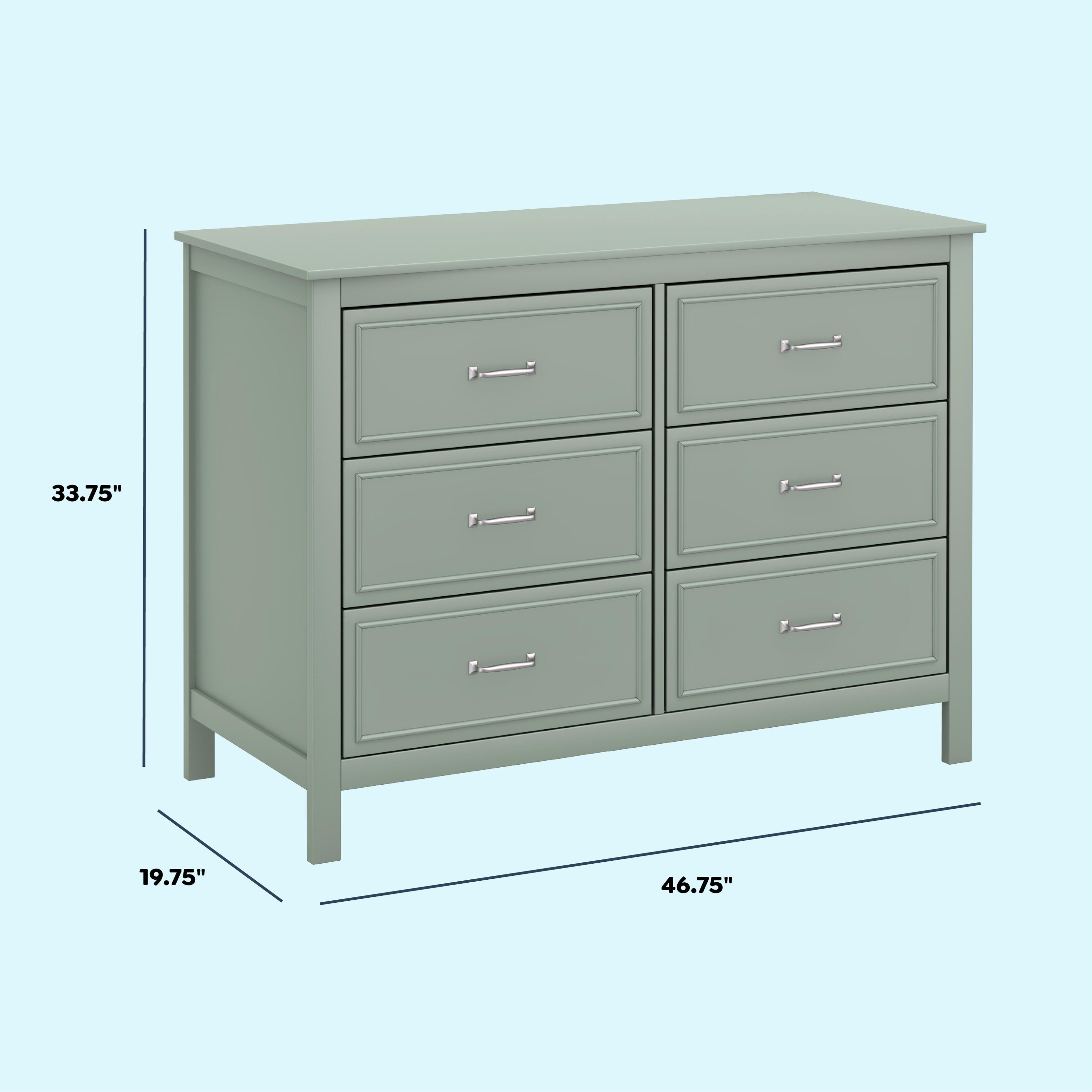 daVinci Charlie 6 Drawer Dresser, , large