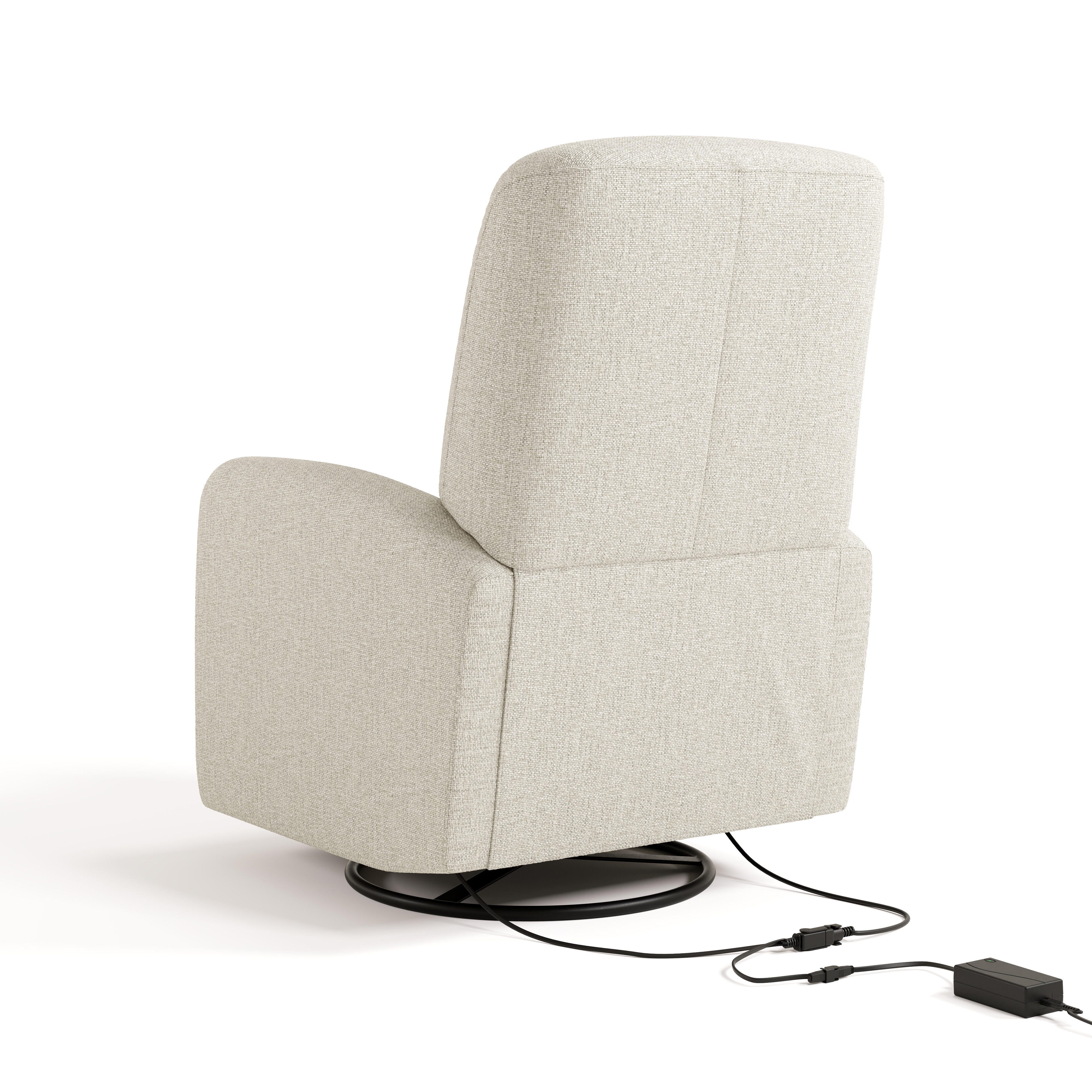 Graco Bellwood Power Swivel Glider Recliner, Dune Basketweave, large