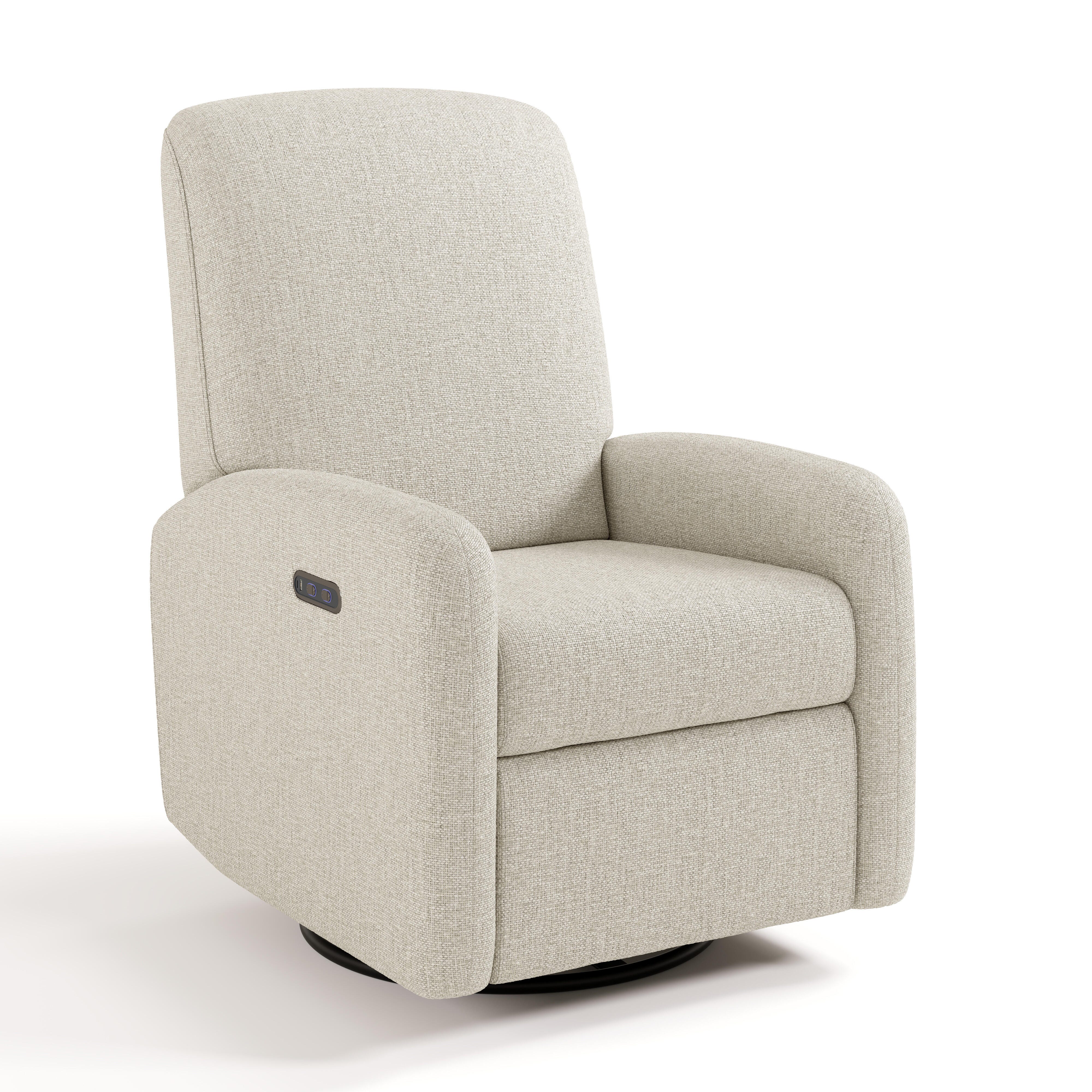 Graco Bellwood Power Swivel Glider Recliner, Dune Basketweave, large