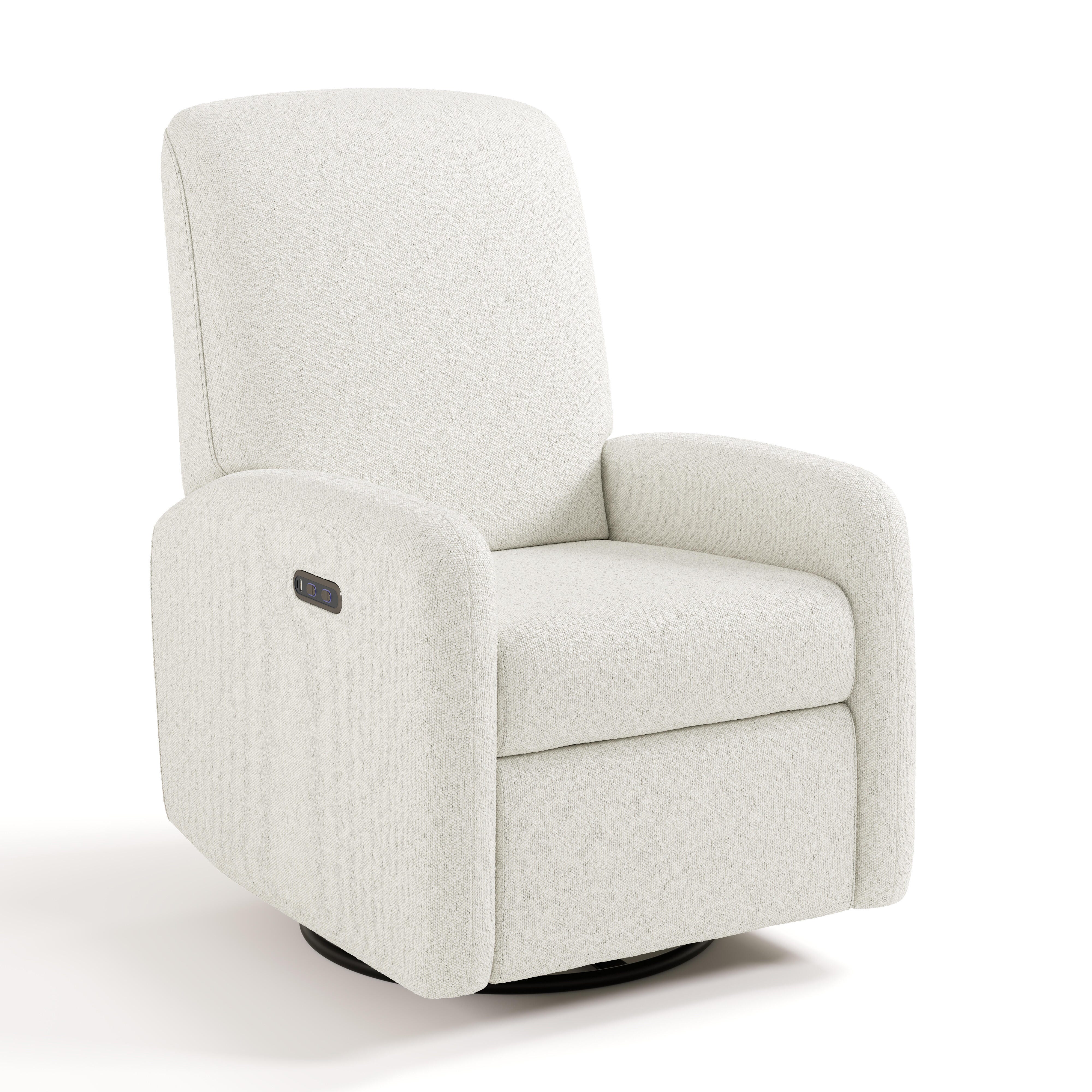 Graco Bellwood Power Swivel Glider Recliner, Ivory, large
