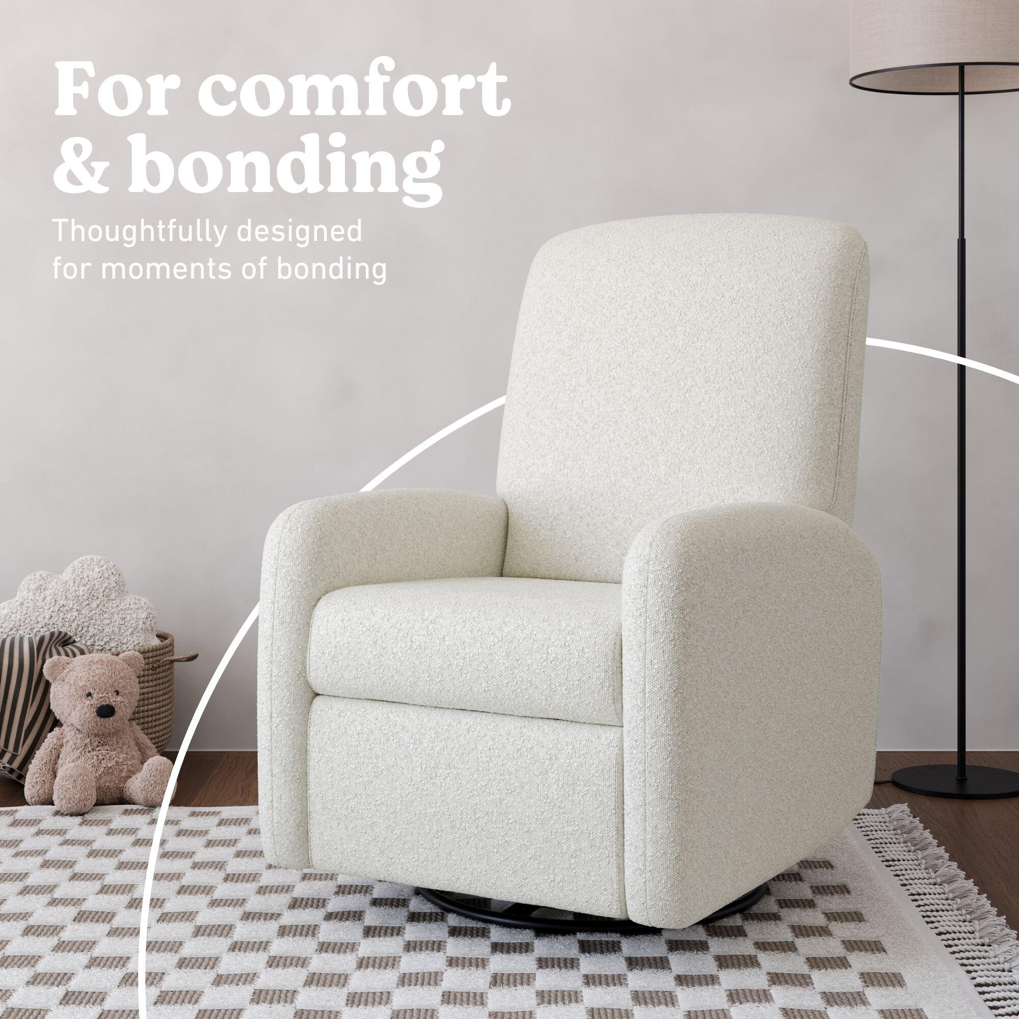 Graco Bellwood Power Swivel Glider Recliner, Ivory, large