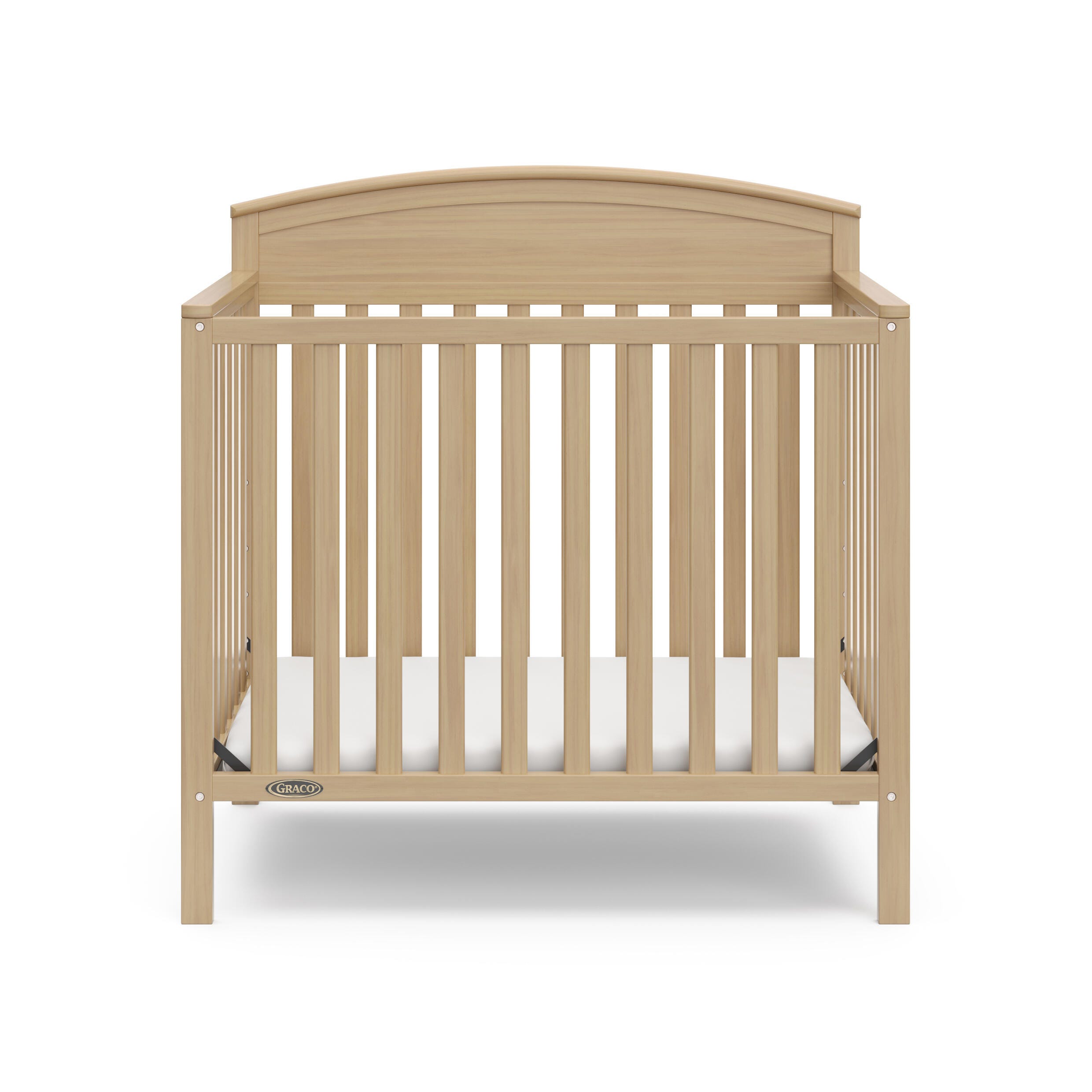 Graco Benton 4-in-1 Convertible Mini Crib, Driftwood, large