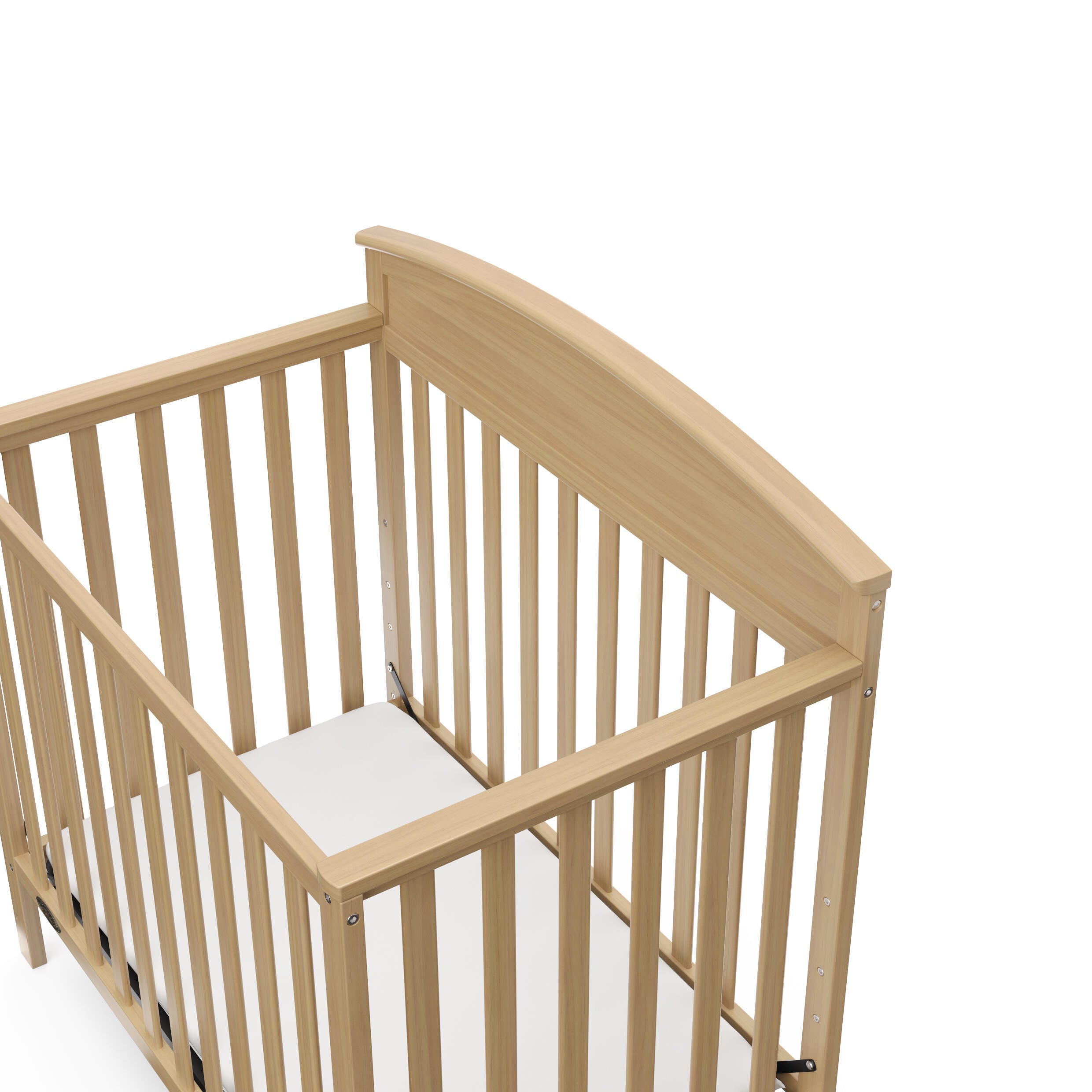 Graco Benton 4-in-1 Convertible Mini Crib, Driftwood, large
