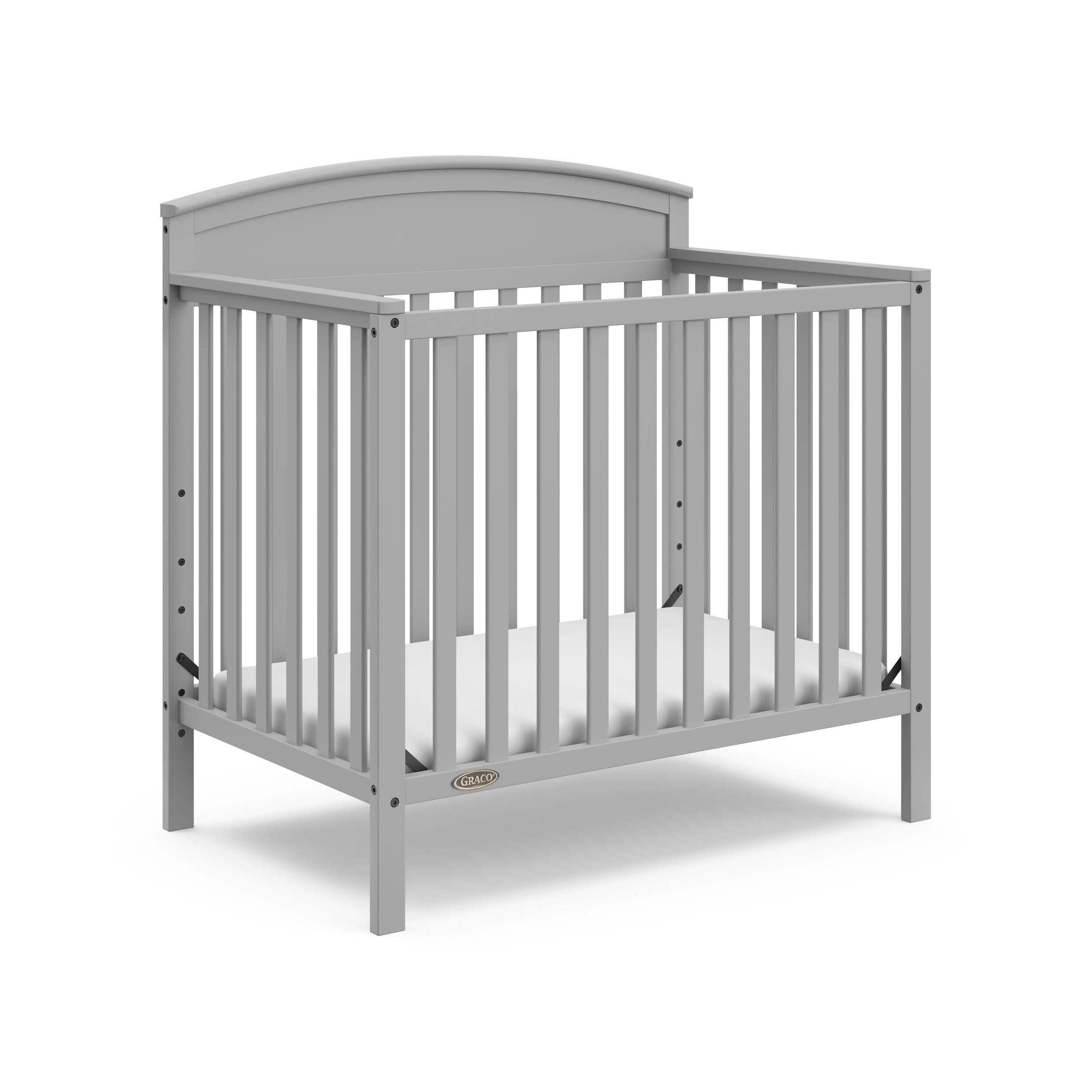 Graco Benton 4-in-1 Convertible Mini Crib, Pebble Gray, large