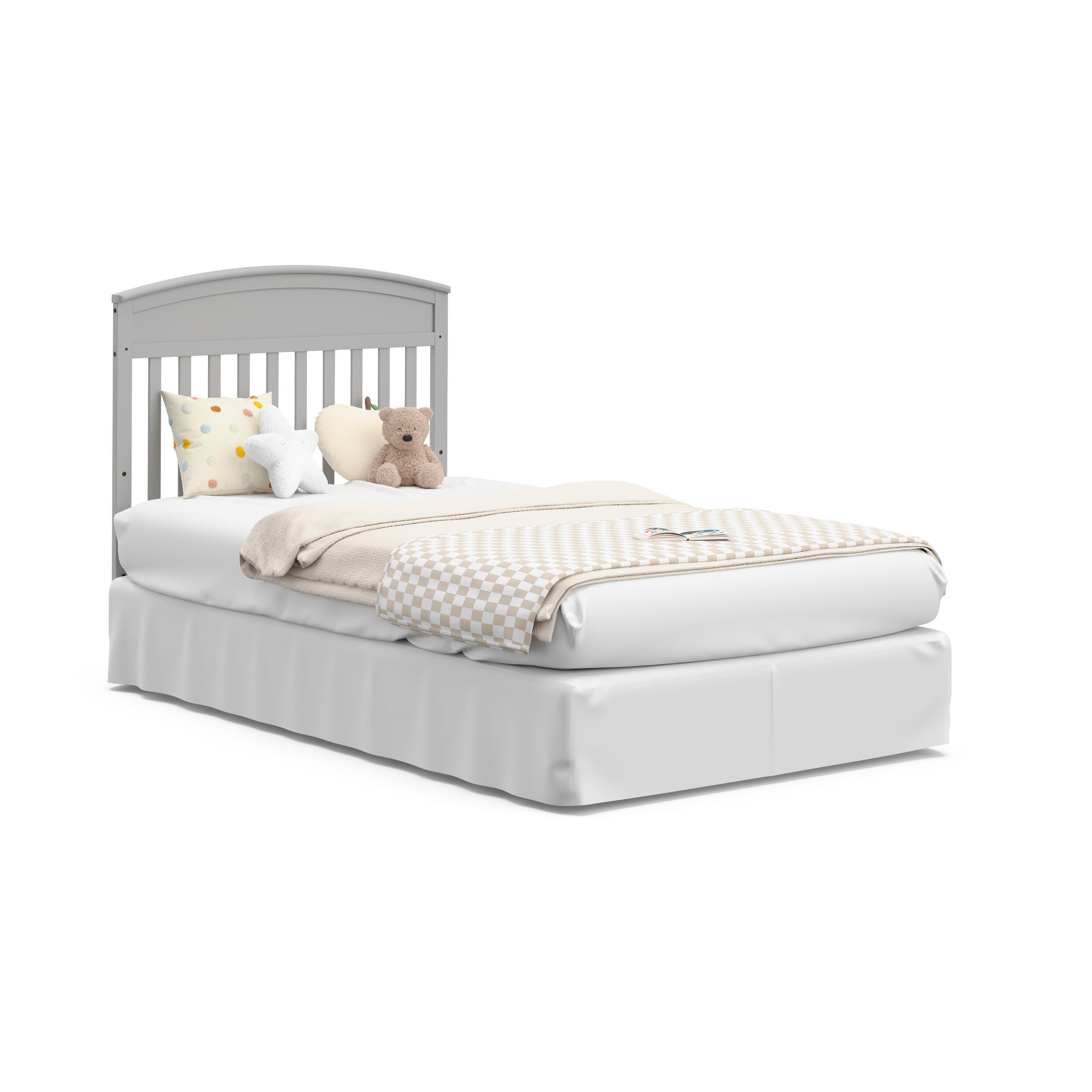 Graco Benton 4-in-1 Convertible Mini Crib, Pebble Gray, large
