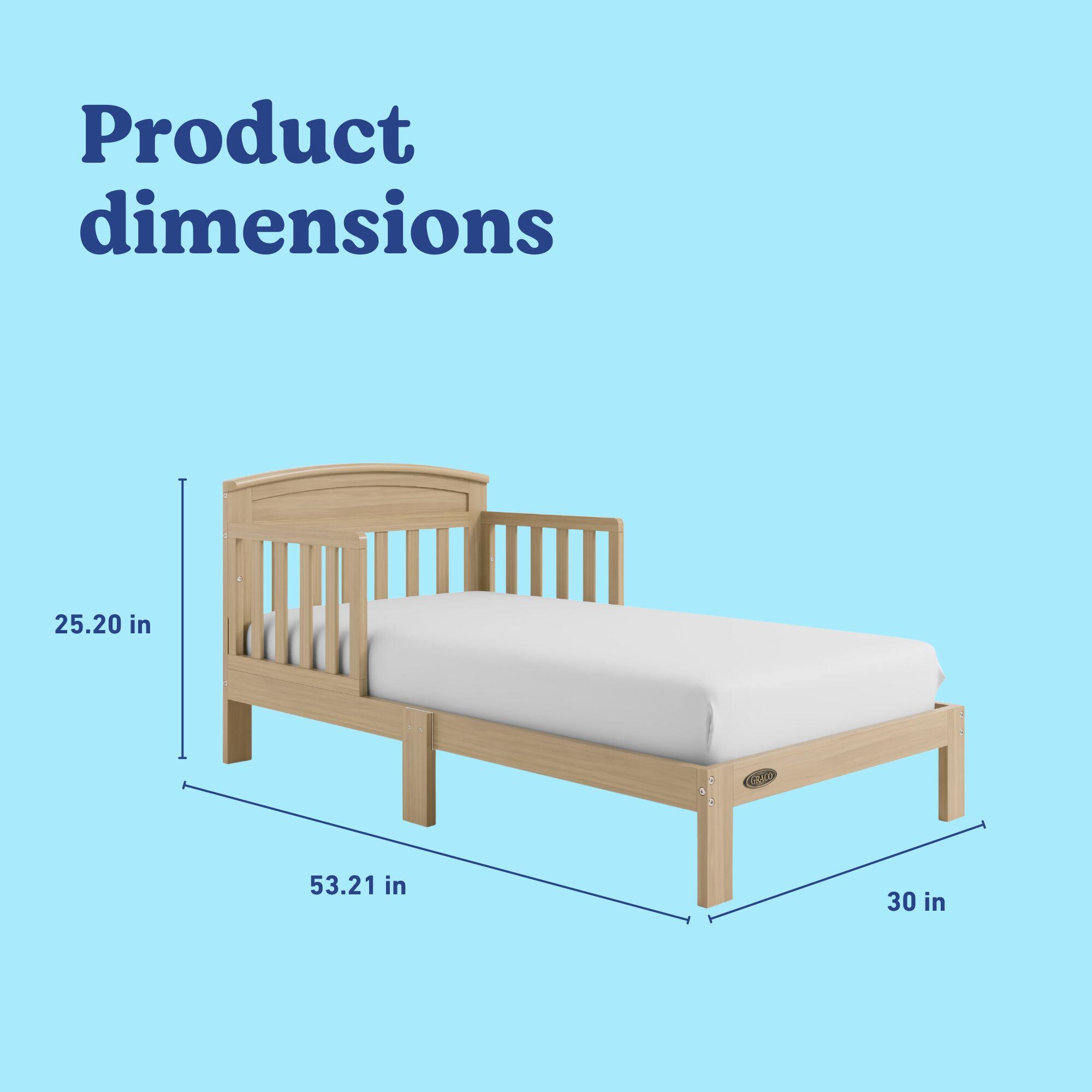 Graco Benton Toddler Open Frame Bed, Driftwood, large