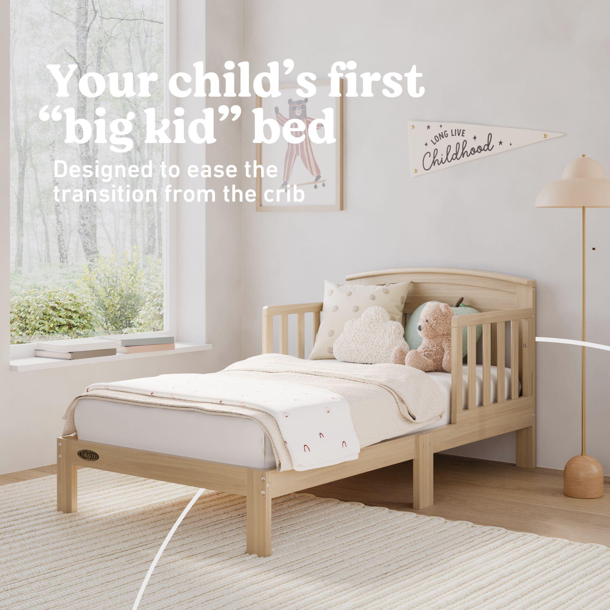 Graco Benton Toddler Open Frame Bed, Driftwood, large