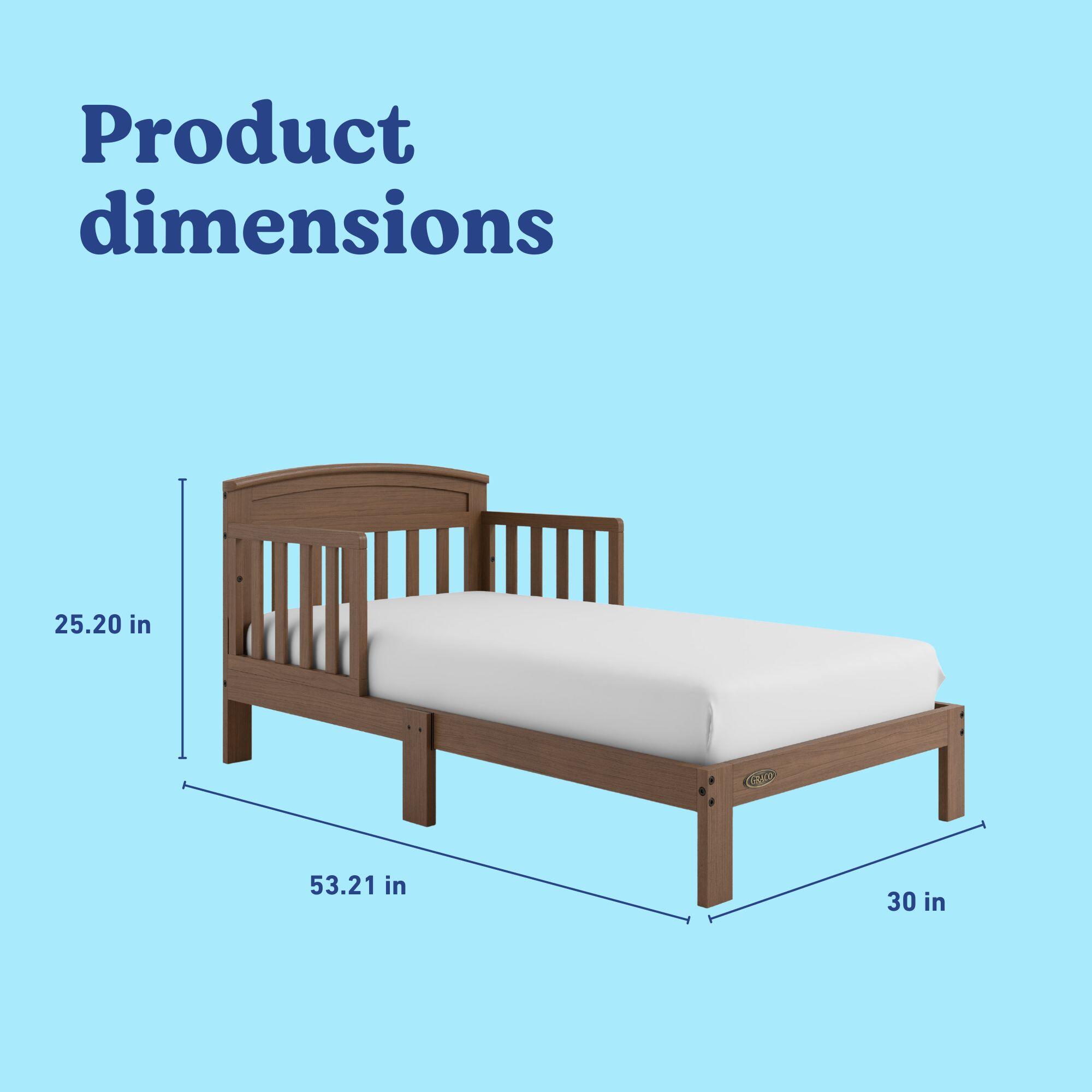 Graco Benton Toddler Open Frame Bed, Hazelnut, large