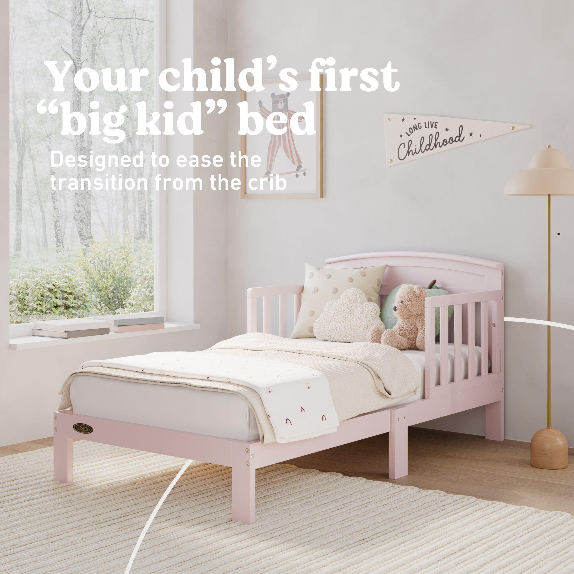 Graco Benton Toddler Open Frame Bed, Blush, large