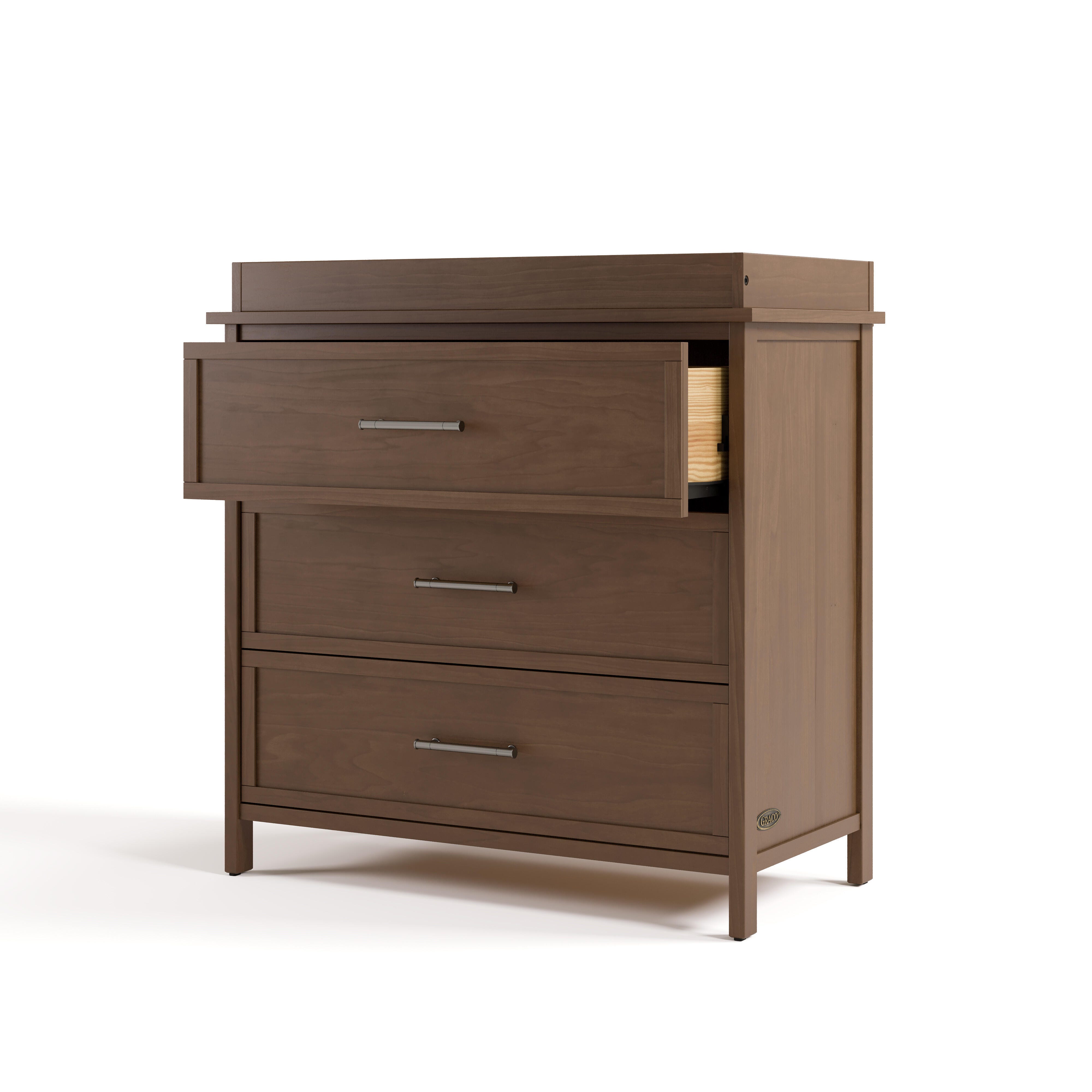 Graco Classic 3 Drawer Chest of Drawers, Hazelnut, large