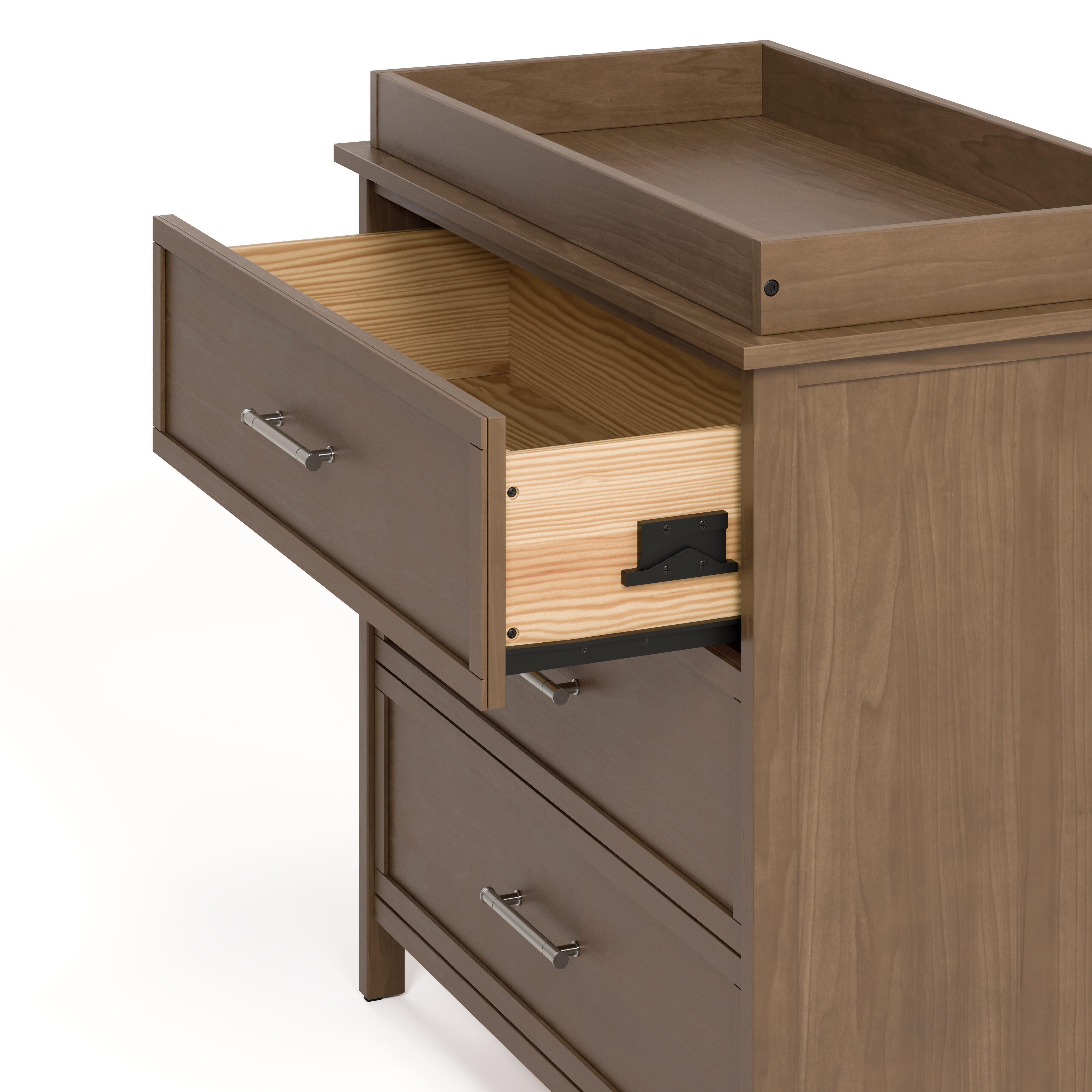 Graco Classic 3 Drawer Chest of Drawers, Hazelnut, large