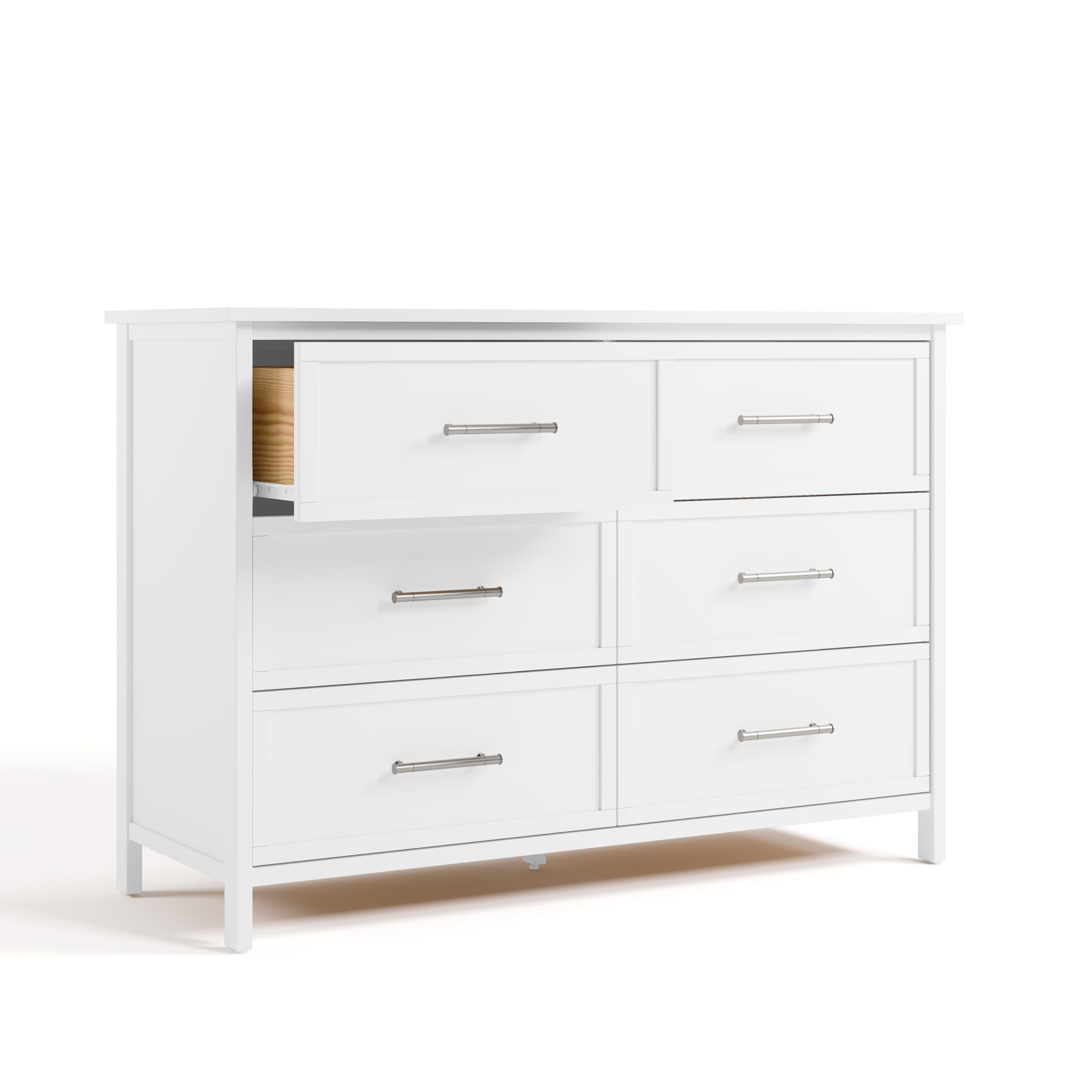 Graco Classic 6 Drawer Dresser, White, large