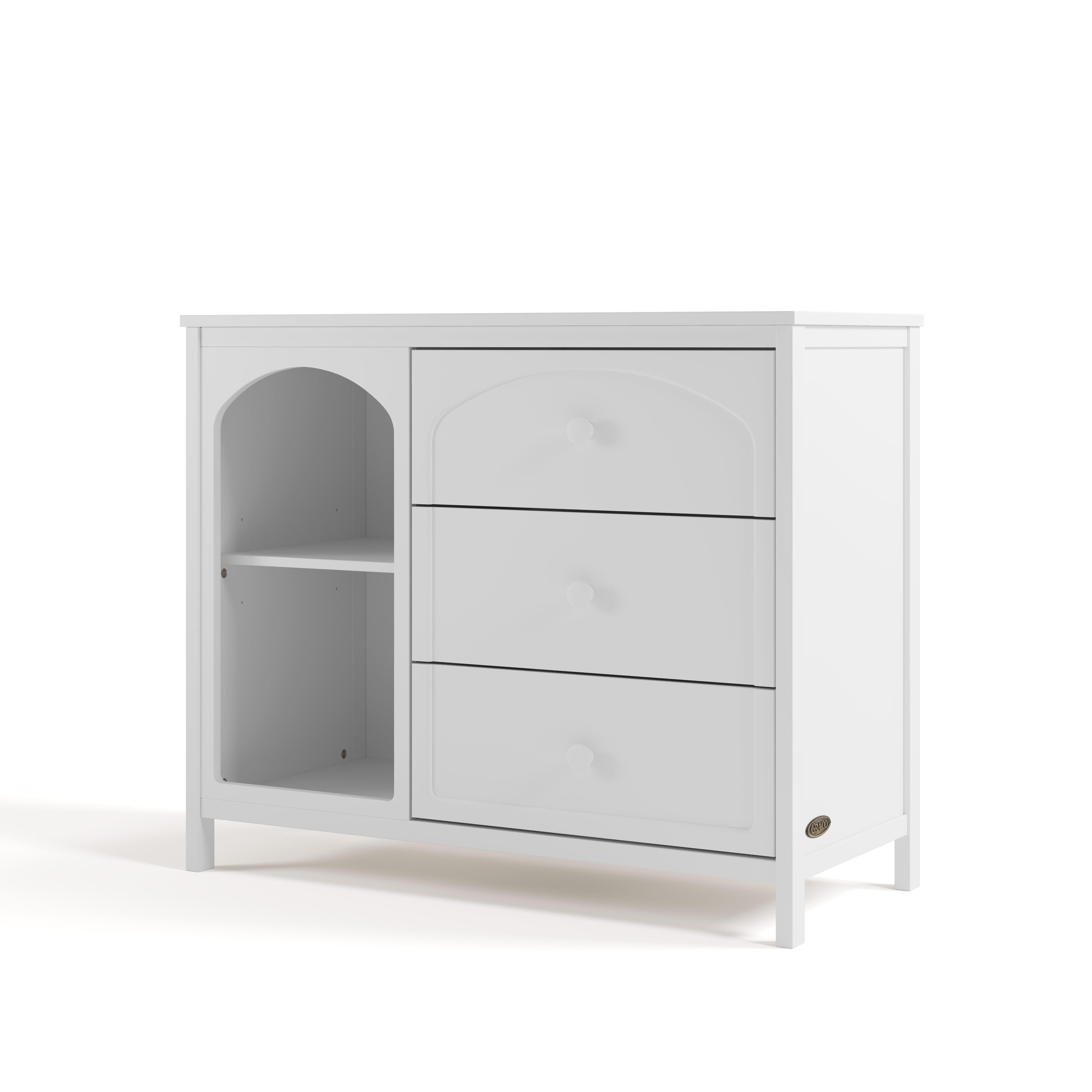 Graco Olivia 3 Drawer Dresser, White, large