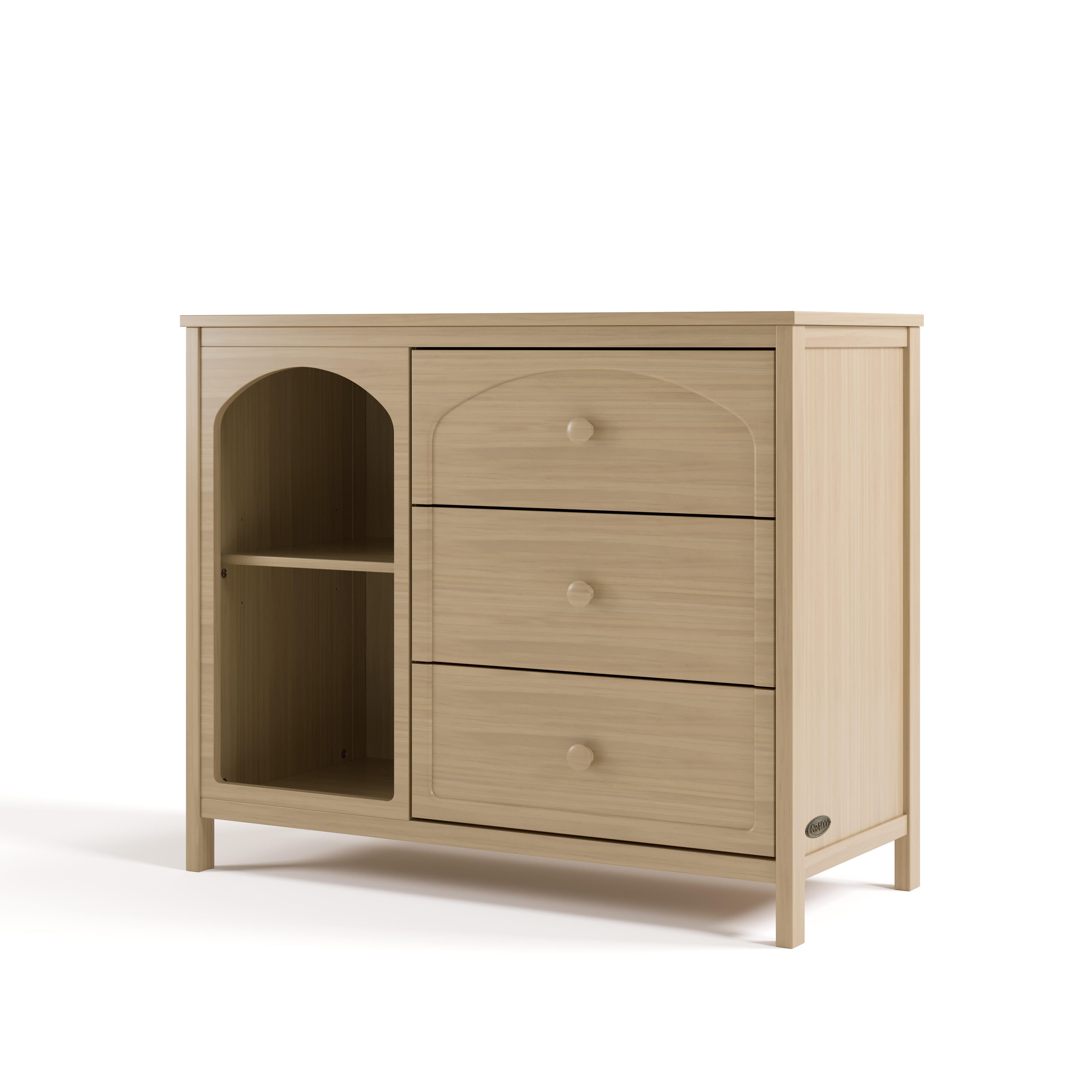 Graco Olivia 3 Drawer Dresser, Driftwood, large