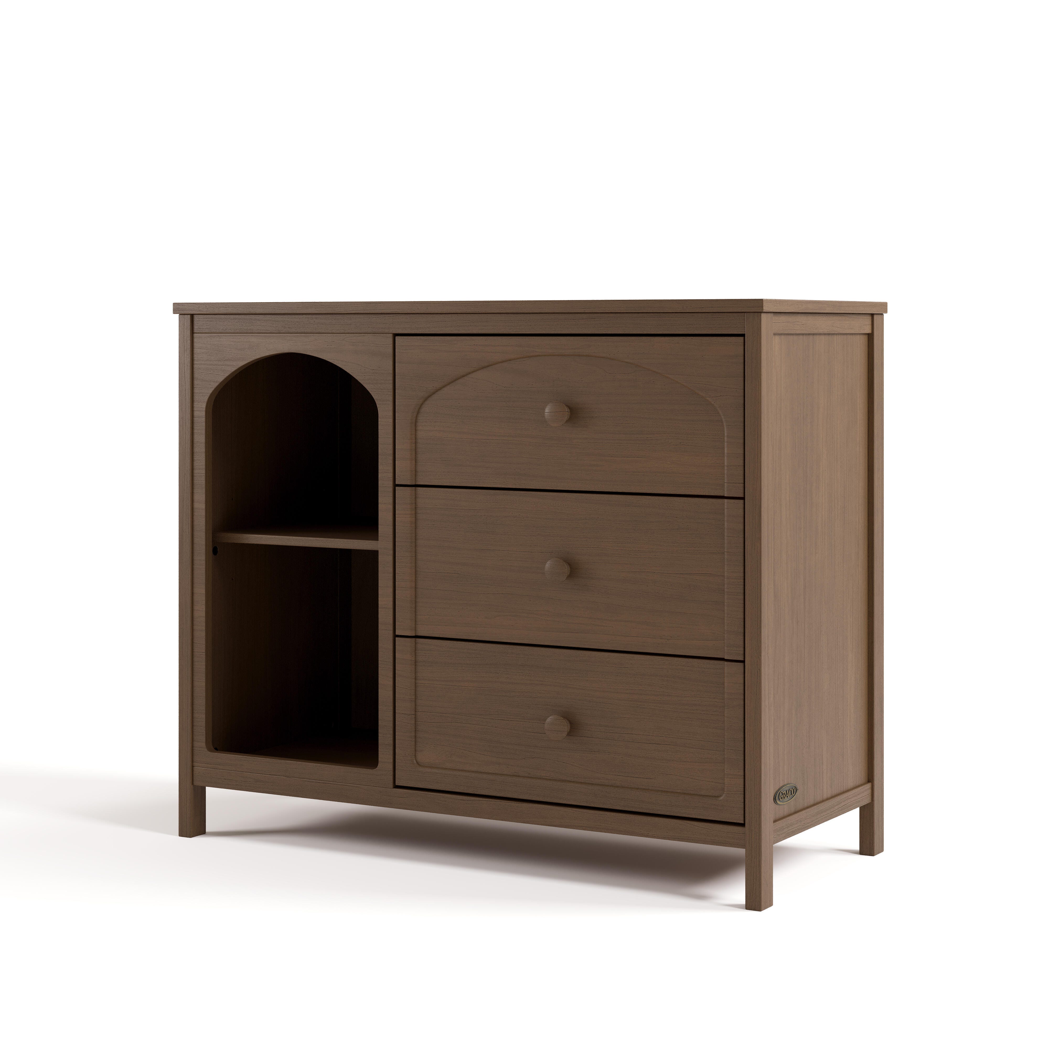 Graco Olivia 3 Drawer Dresser, Hazelnut, large