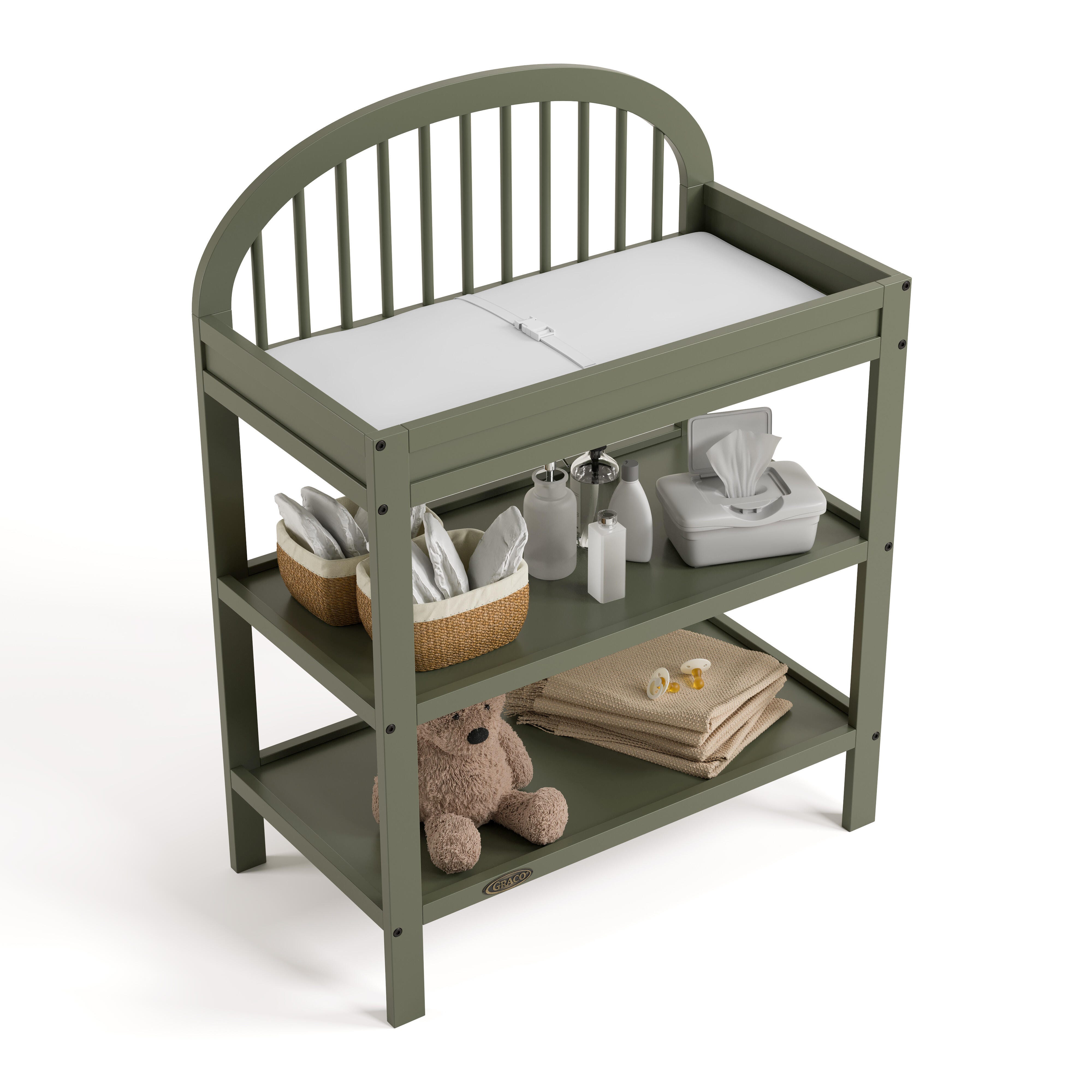 Graco Olivia Changing Table, Olive, large