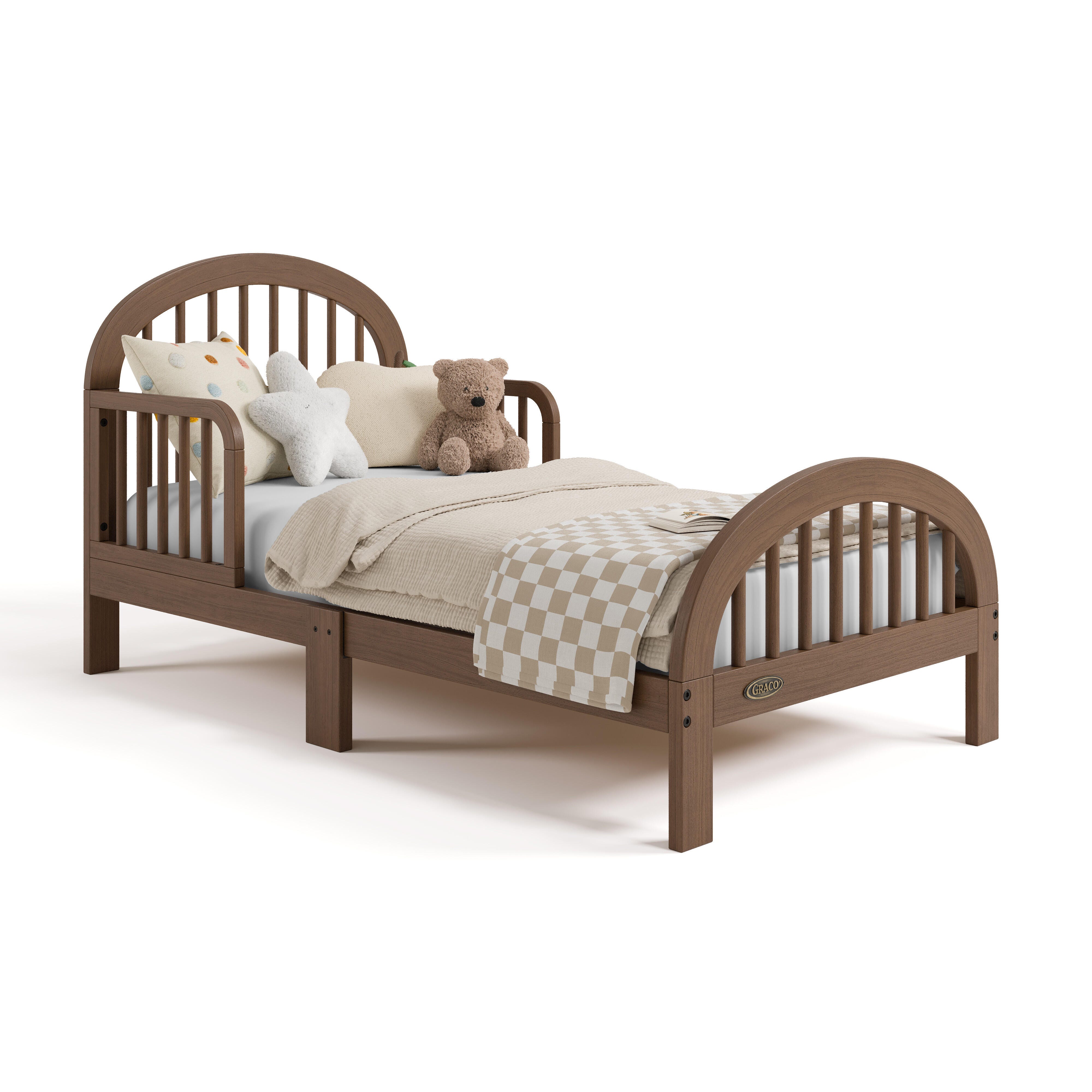 Graco Olivia Toddler Open Frame Bed, Hazelnut, large