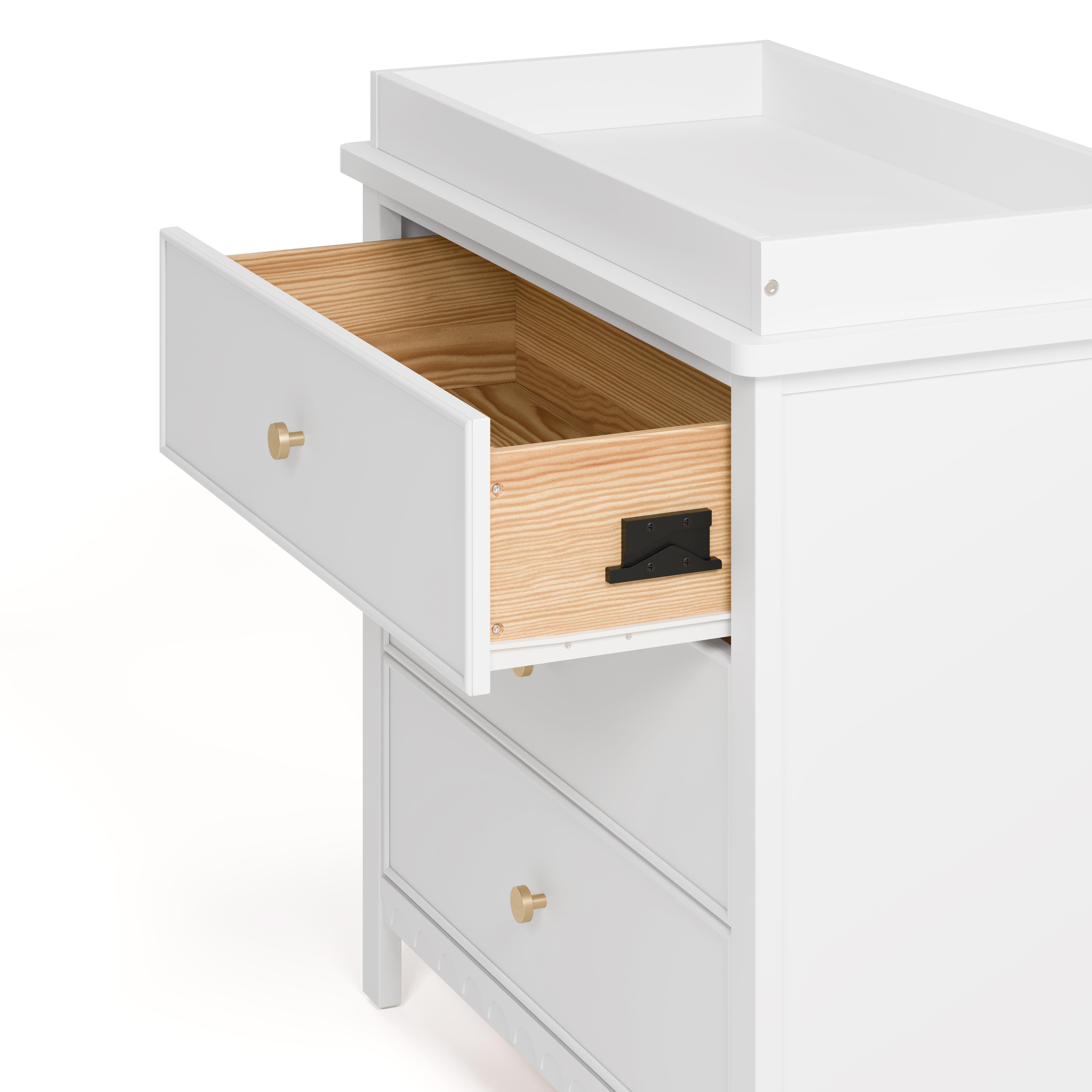 Graco Sasha 3 Drawer Chest of Drawers, White, large