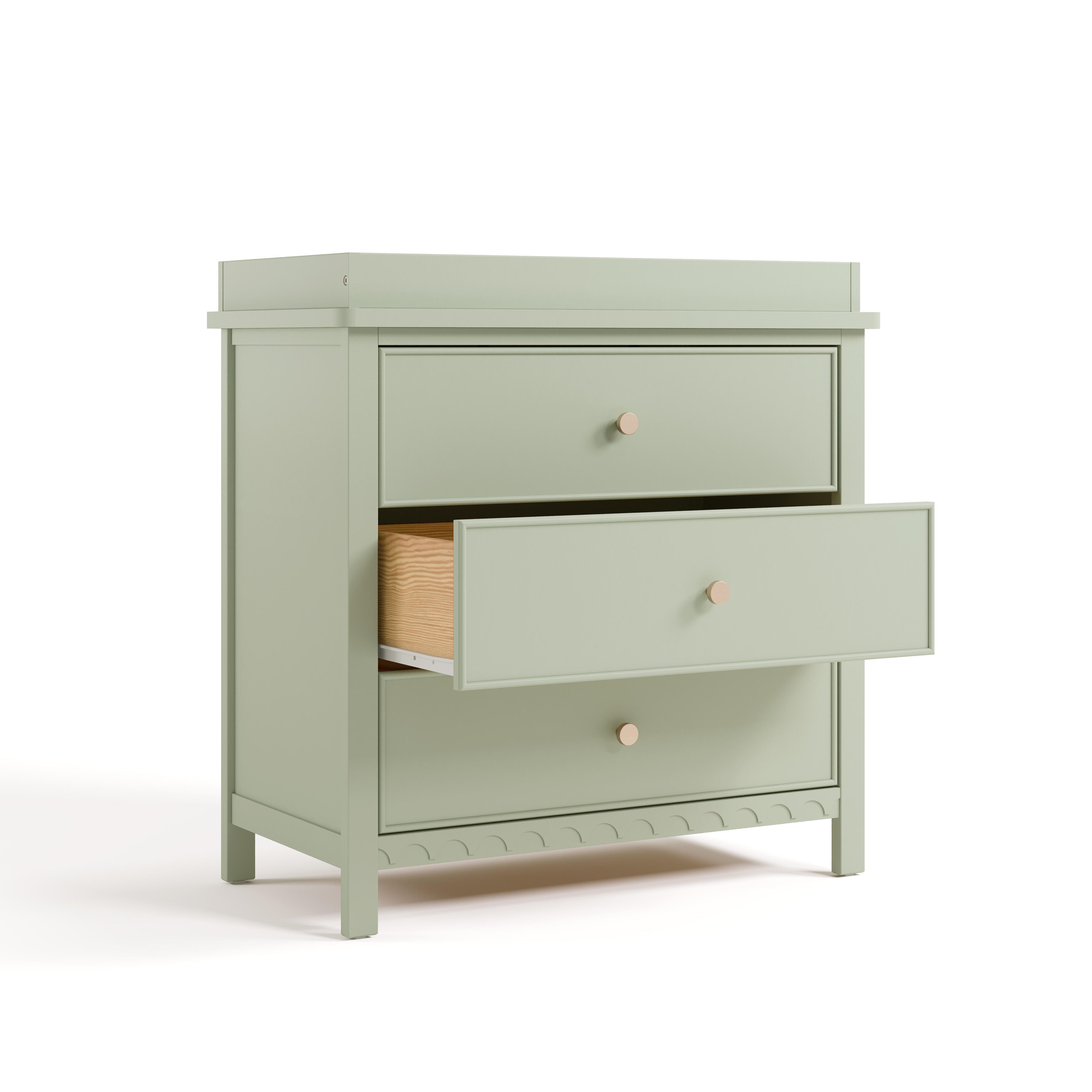 Graco Sasha 3 Drawer Chest of Drawers, Sage, large