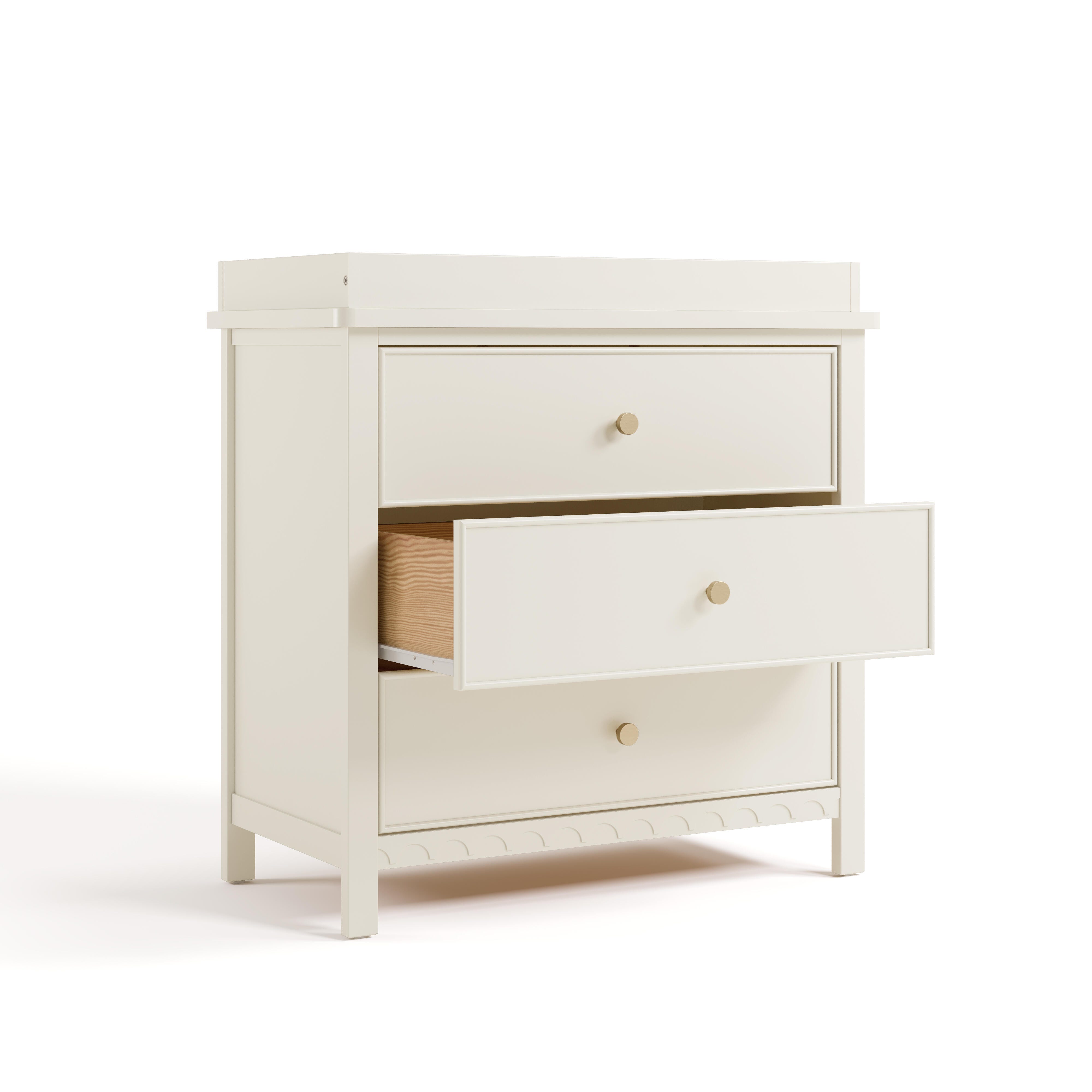 Graco Sasha 3 Drawer Chest of Drawers, Frosted Oat, large