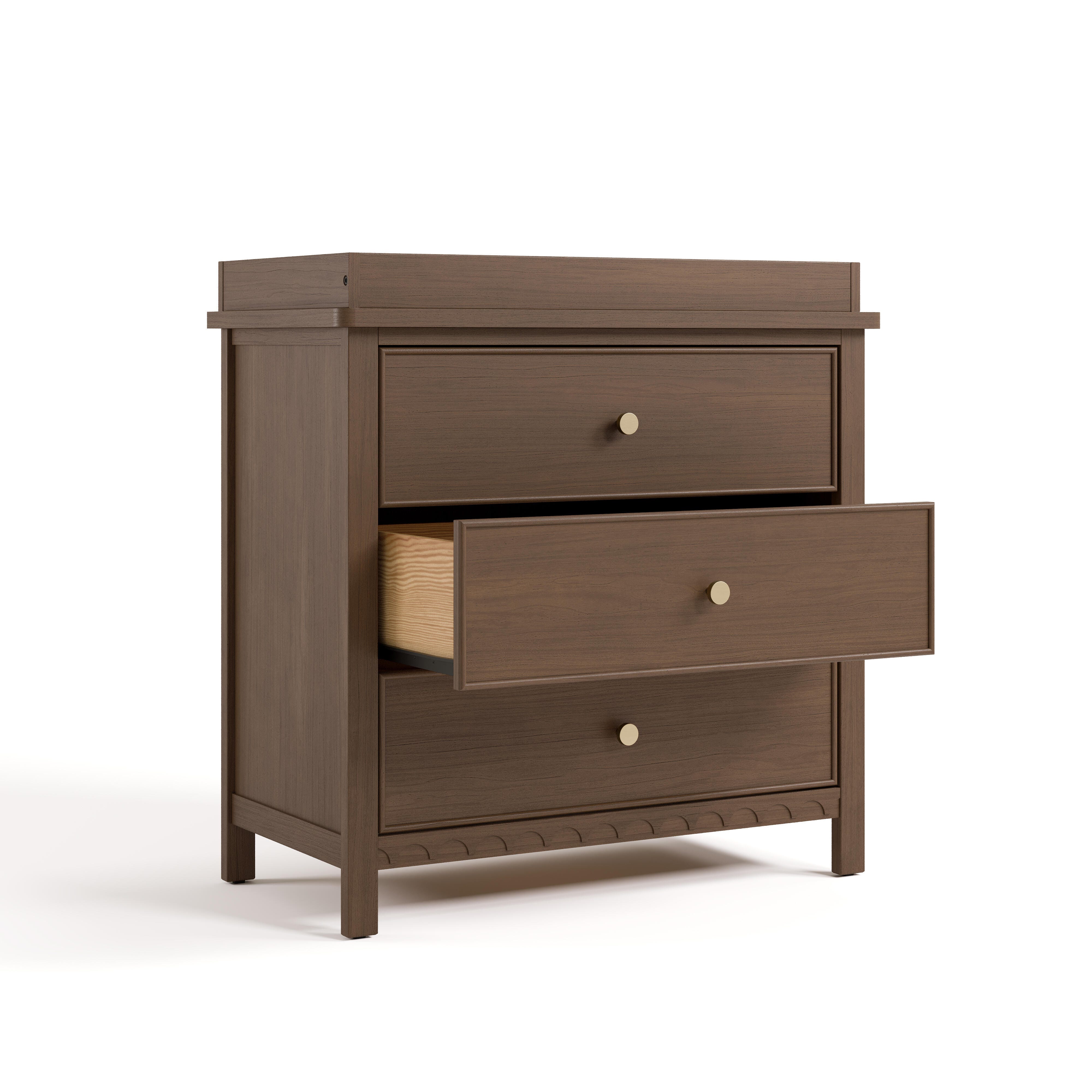 Graco Sasha 3 Drawer Chest of Drawers, Hazelnut, large