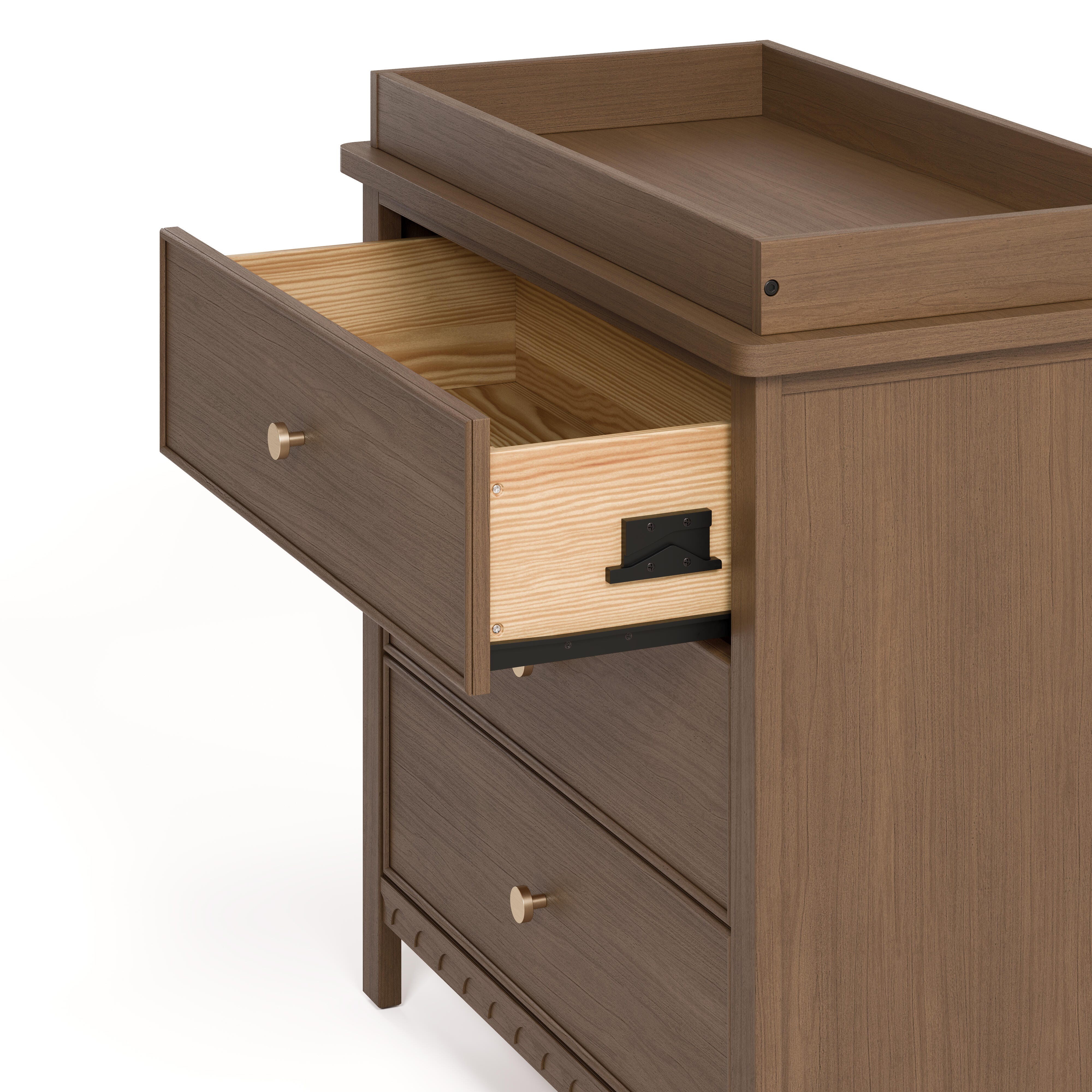 Graco Sasha 3 Drawer Chest of Drawers, Hazelnut, large