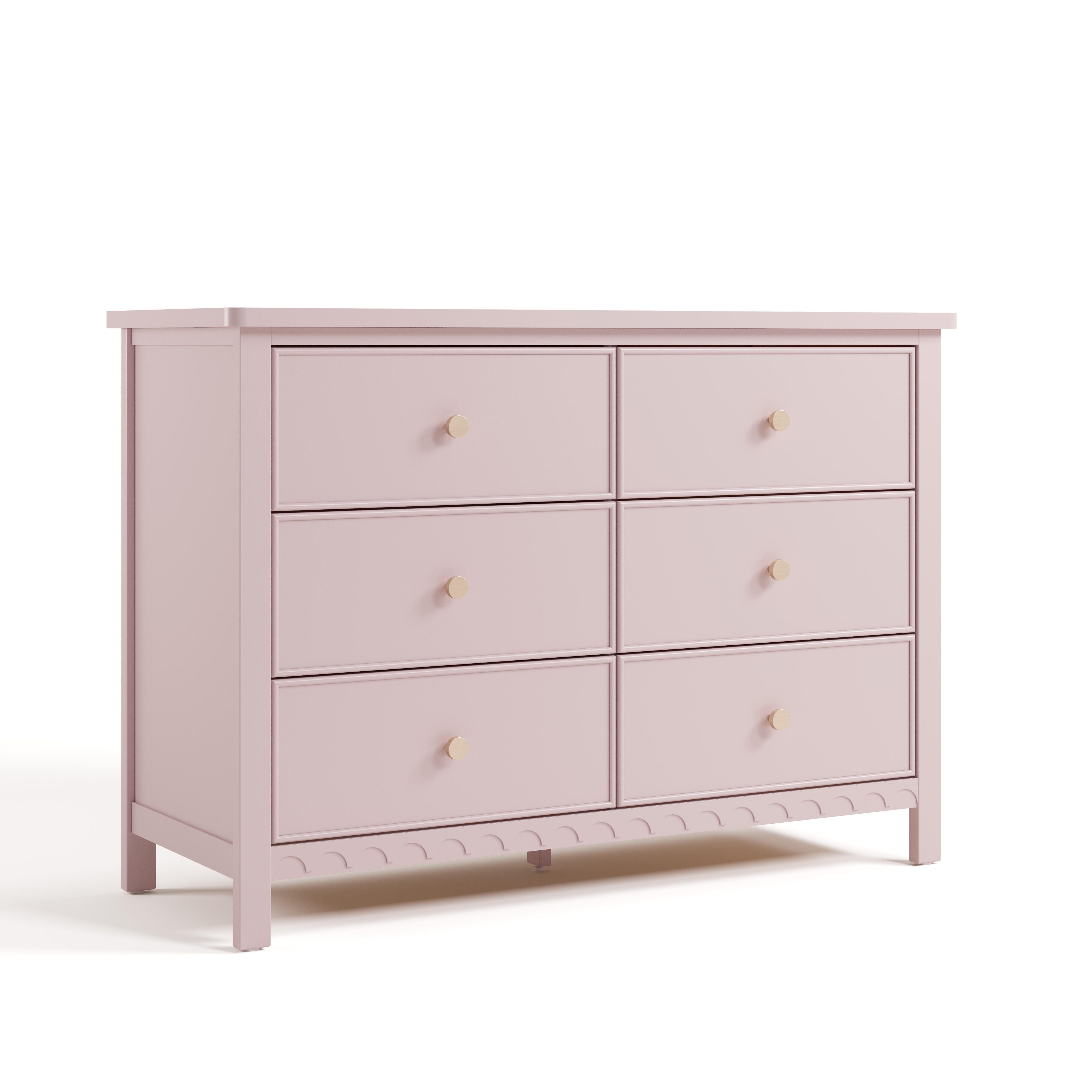 Graco Sasha 6 Drawer Dresser, Blush, large