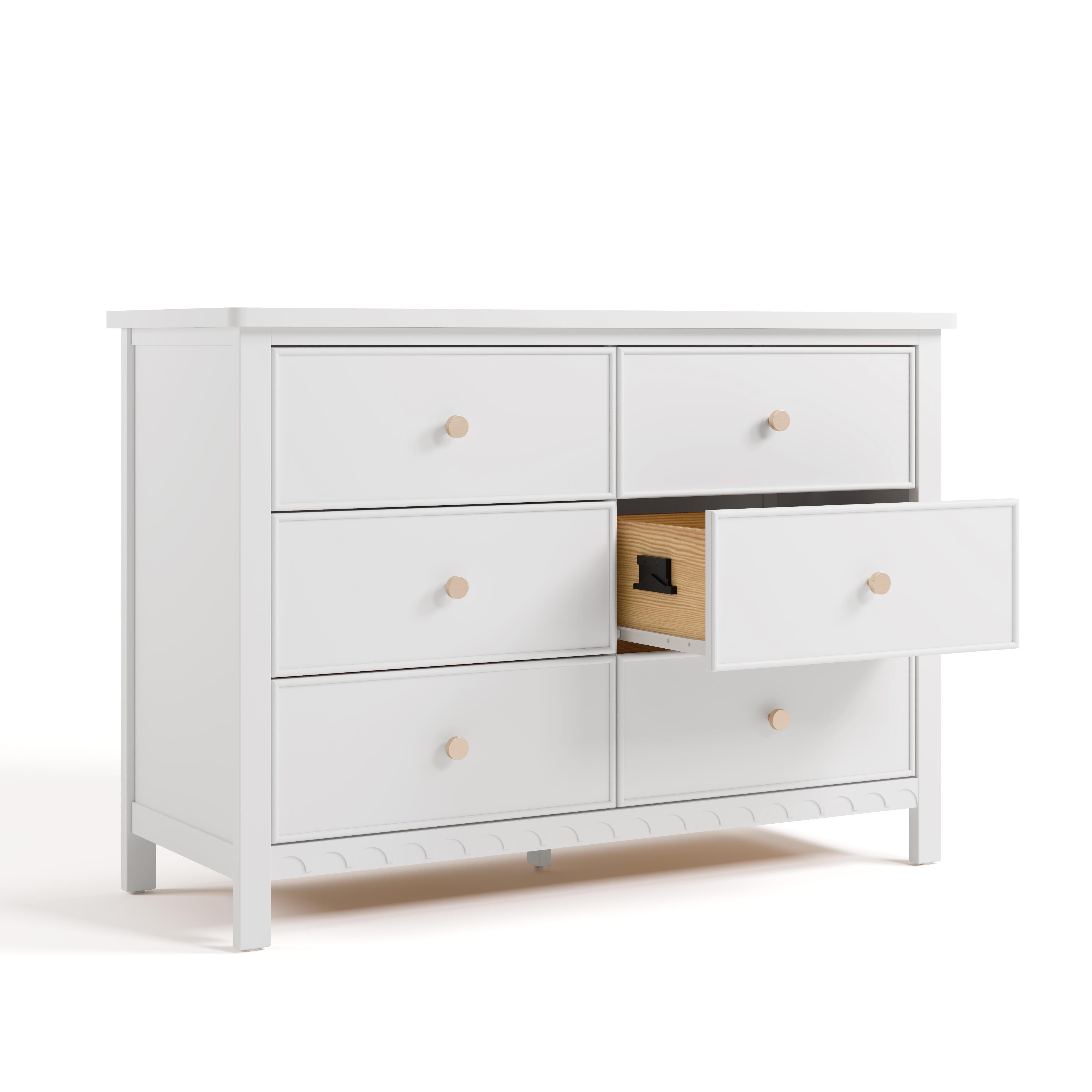 Graco Sasha 6 Drawer Dresser, White, large