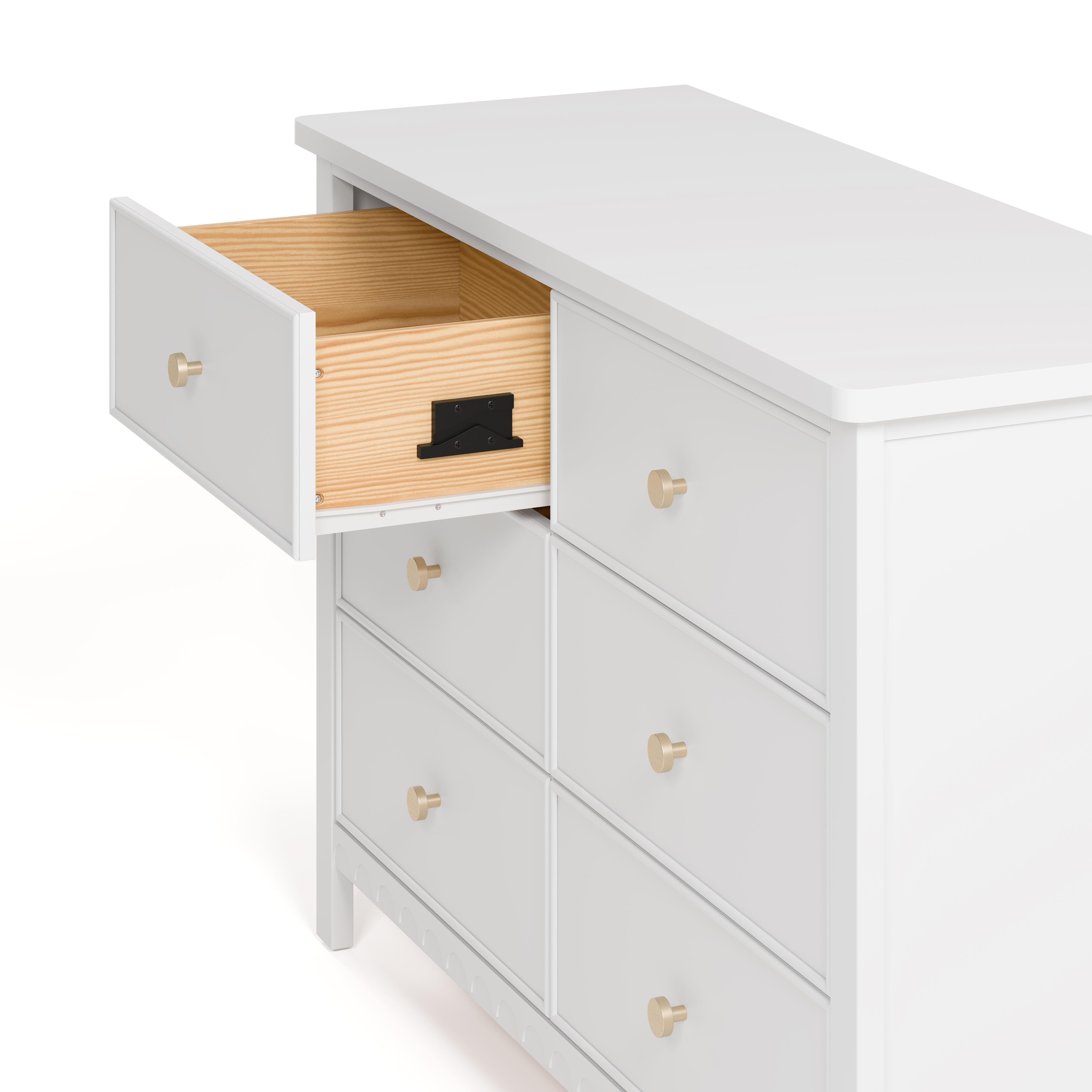 Graco Sasha 6 Drawer Dresser, White, large