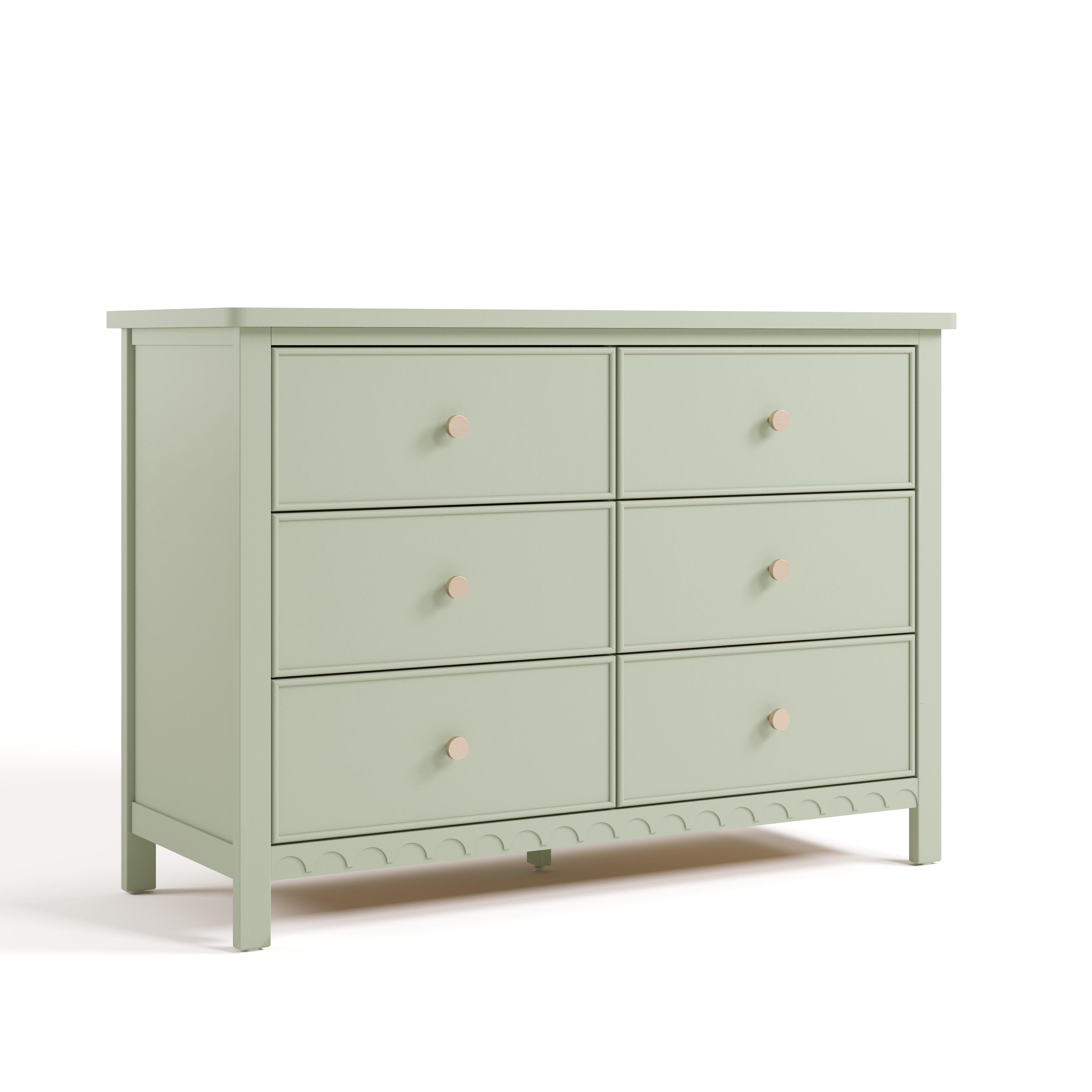 Graco Sasha 6 Drawer Dresser, Sage, large