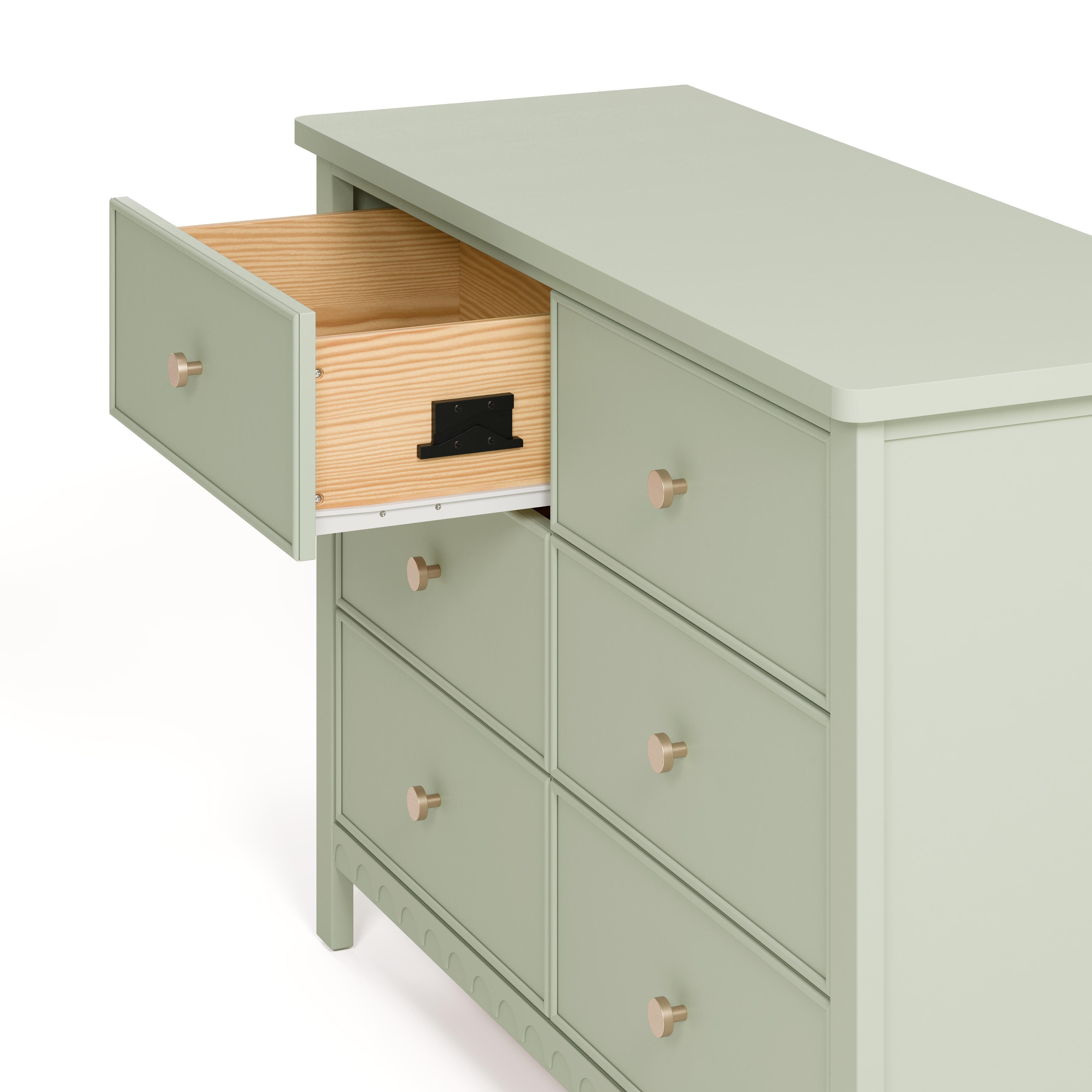 Graco Sasha 6 Drawer Dresser, Sage, large