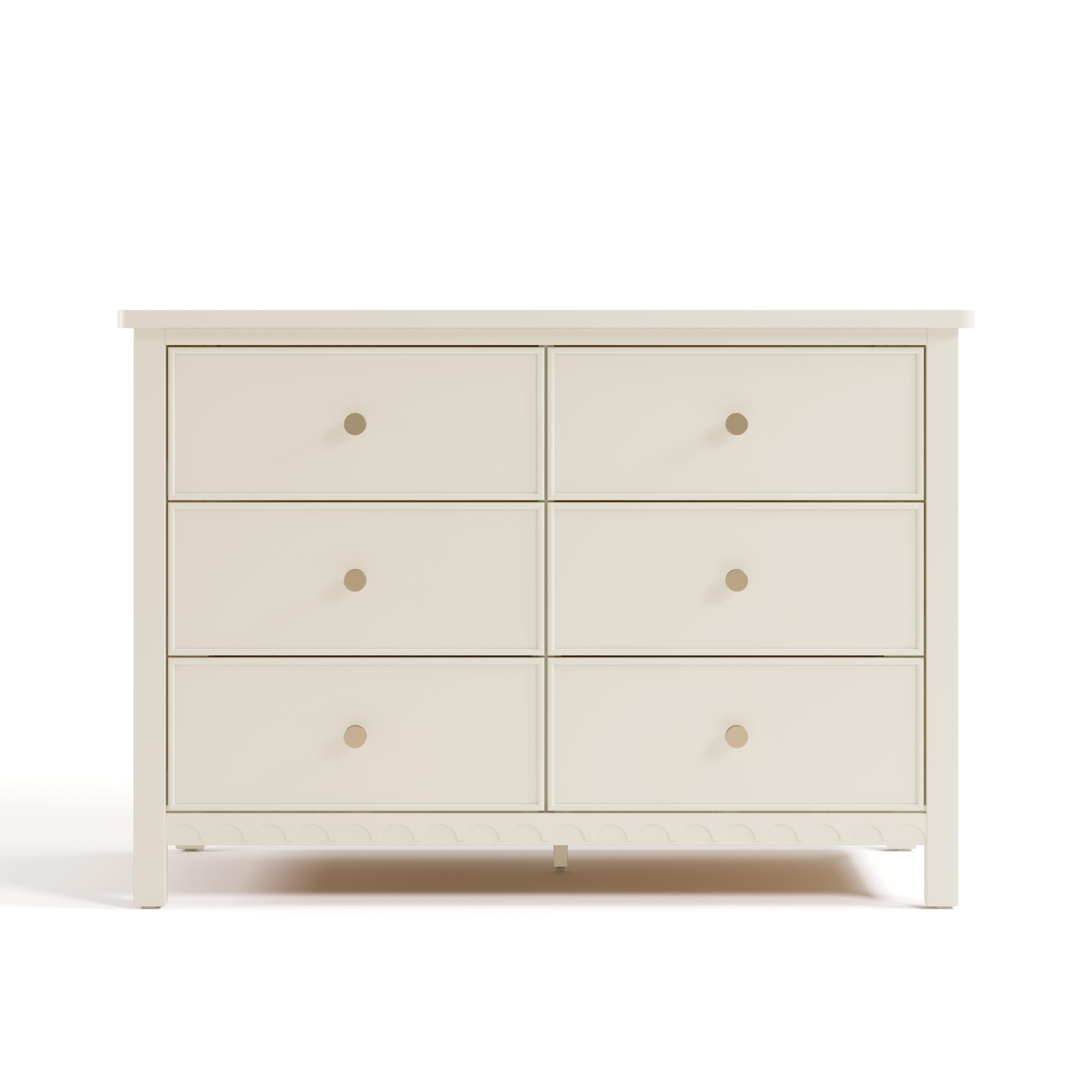 Graco Sasha 6 Drawer Dresser, Frosted Oat, large